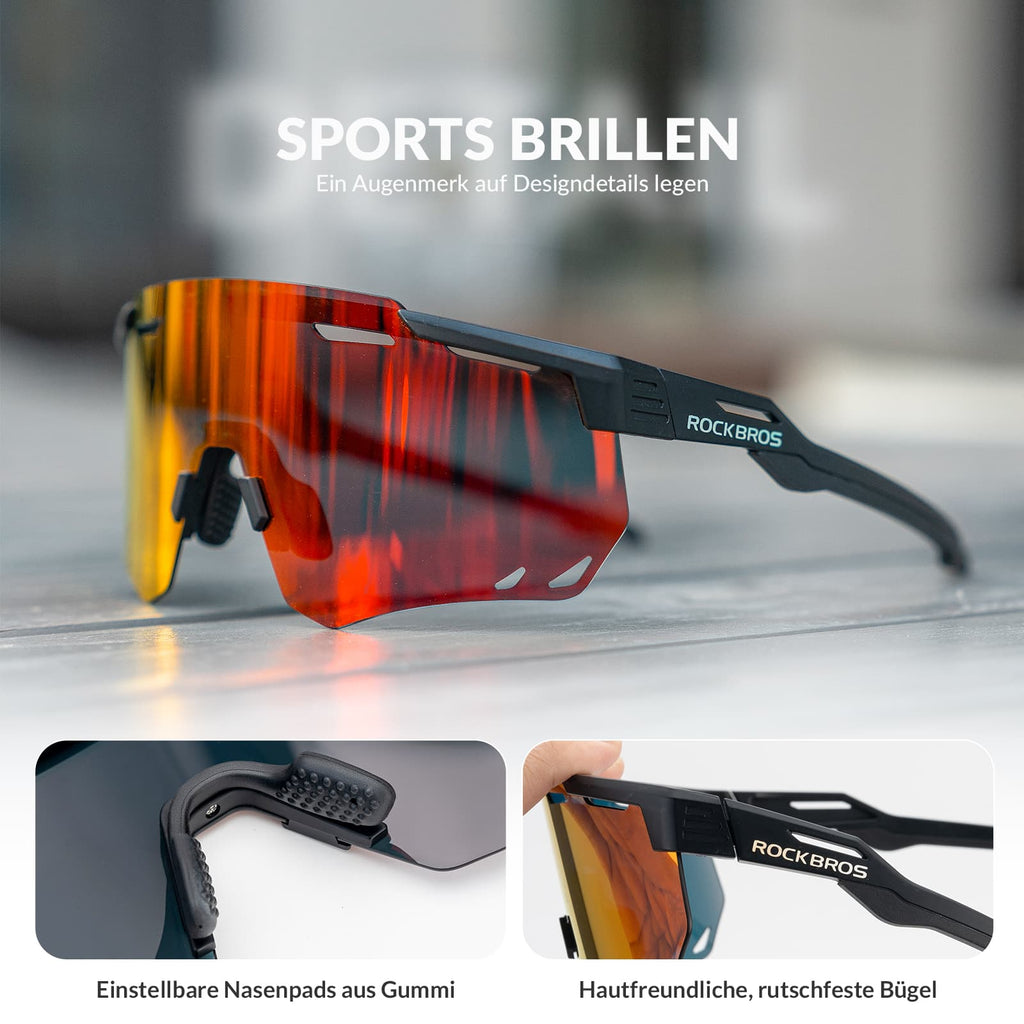 Ultraleichte Polarisierte Fahrradbrille mit UV400