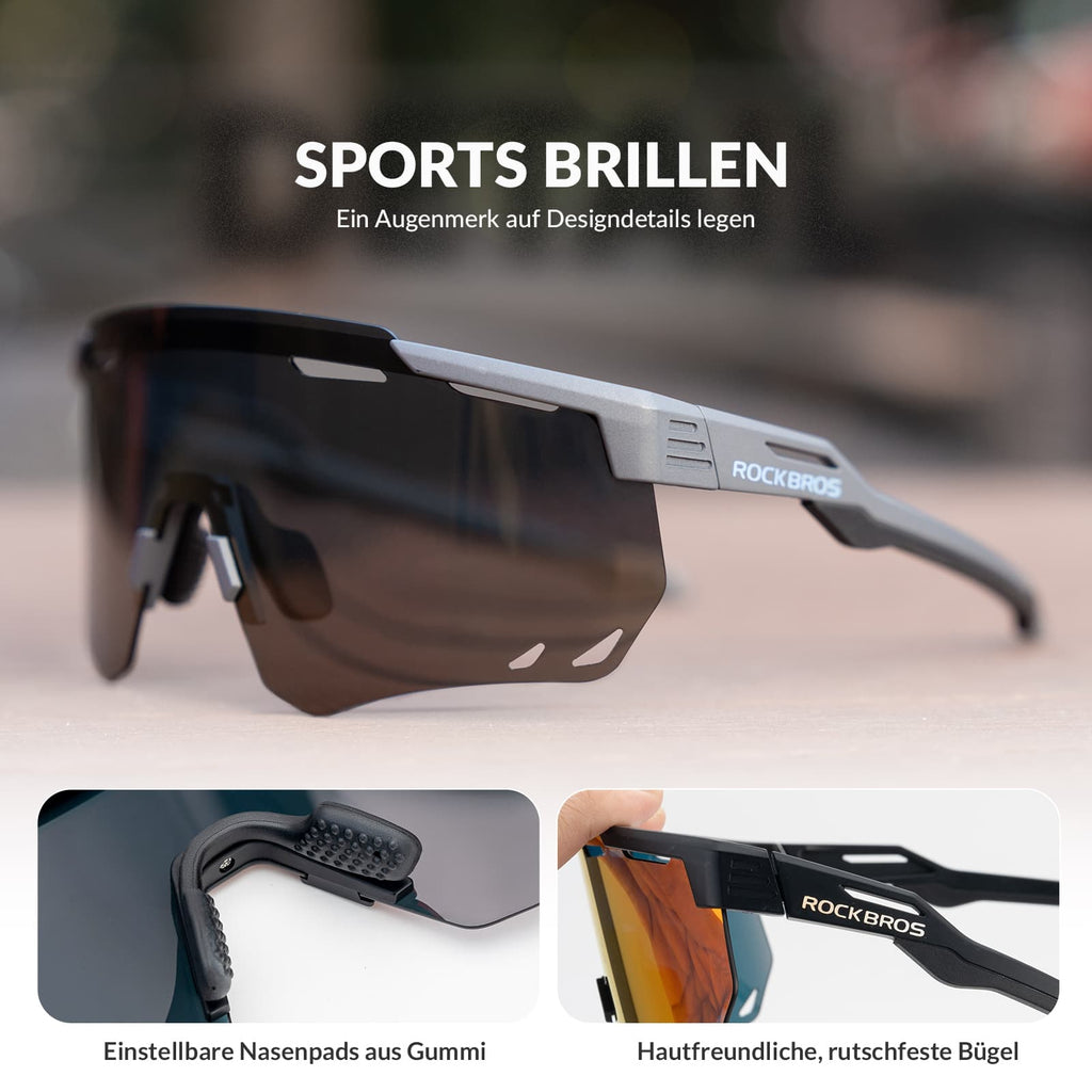 Ultraleichte Polarisierte Fahrradbrille mit UV400