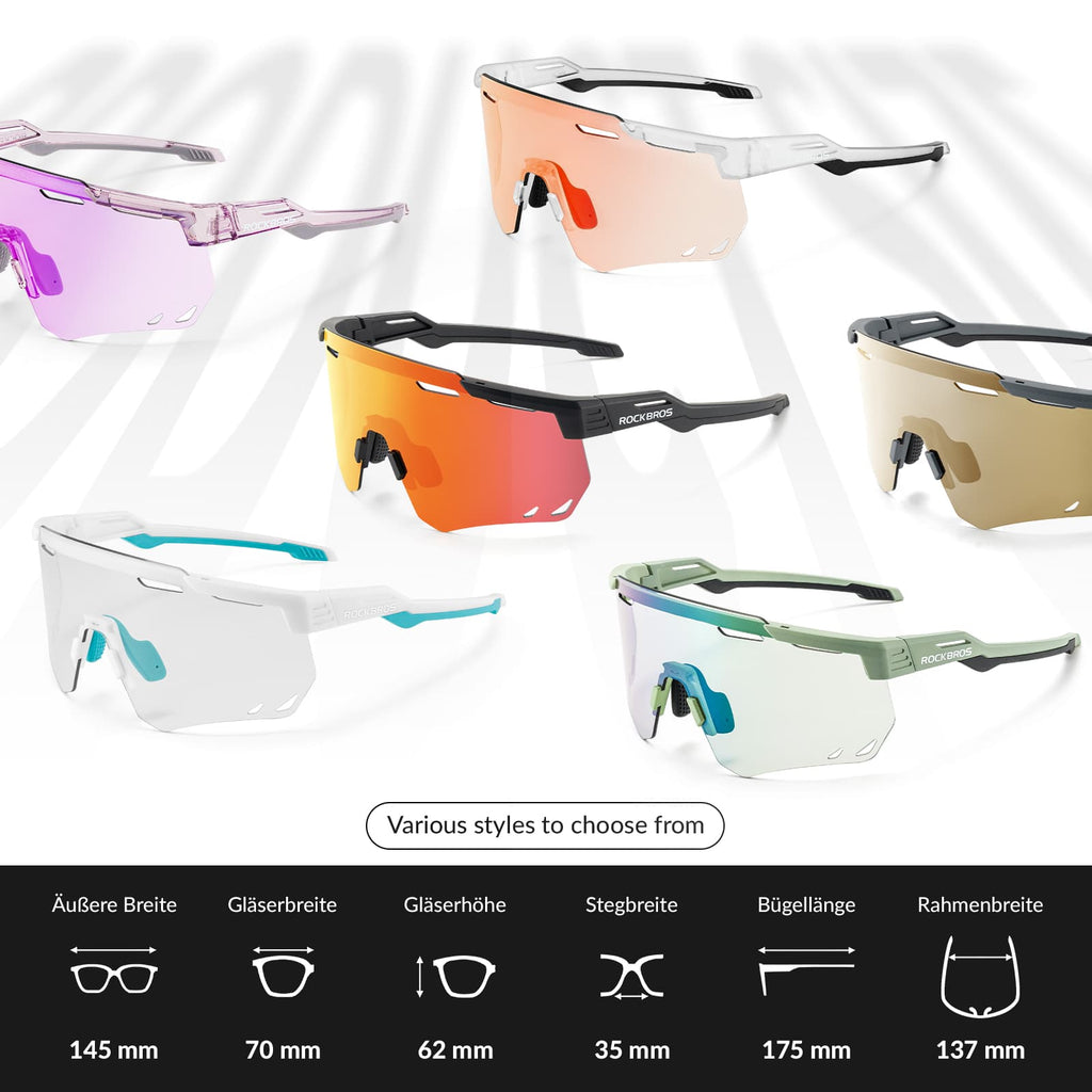 Ultraleichte Polarisierte Fahrradbrille mit UV400