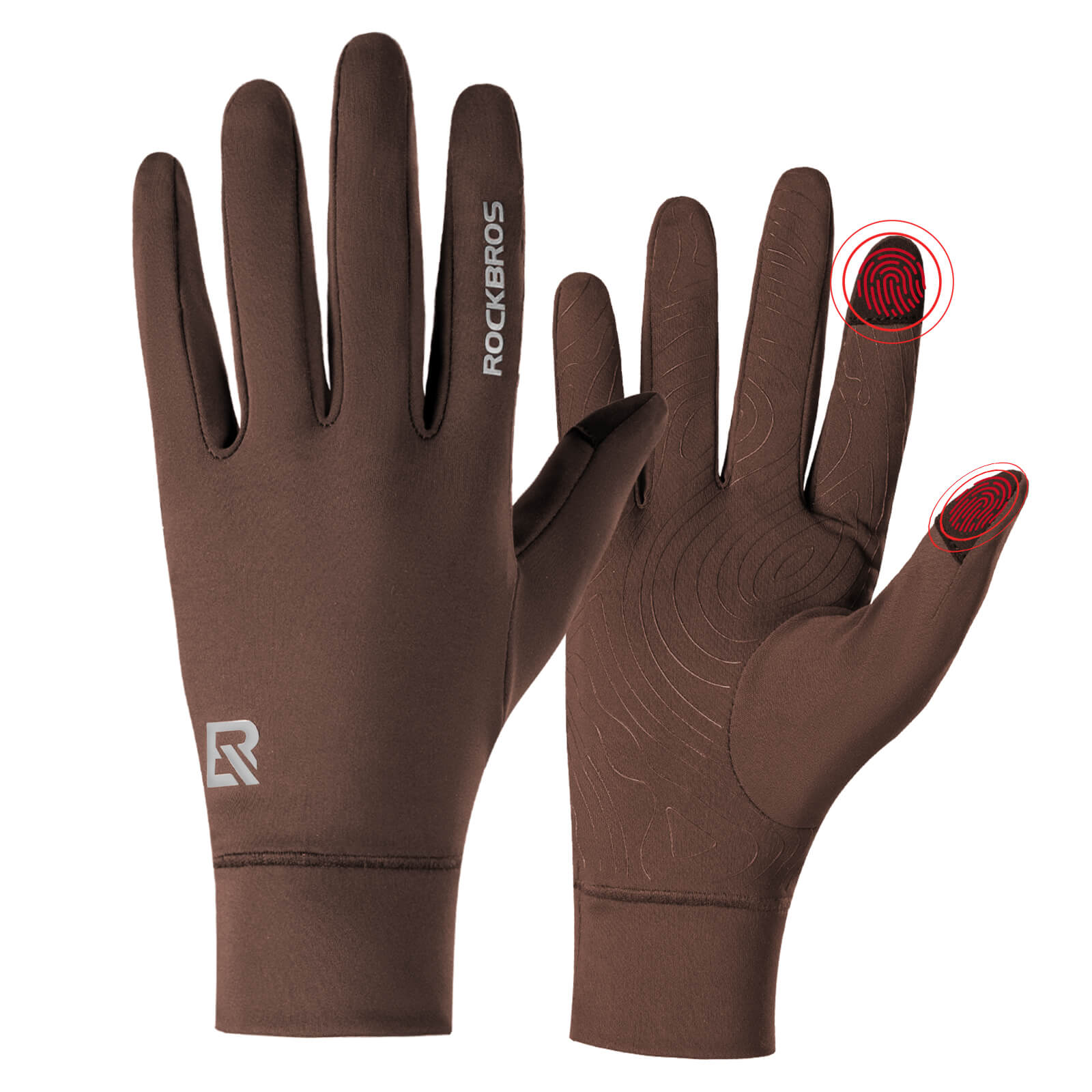 ROCKBROS Fahrradhandschuhe Anti-Rutsch Reflektierend