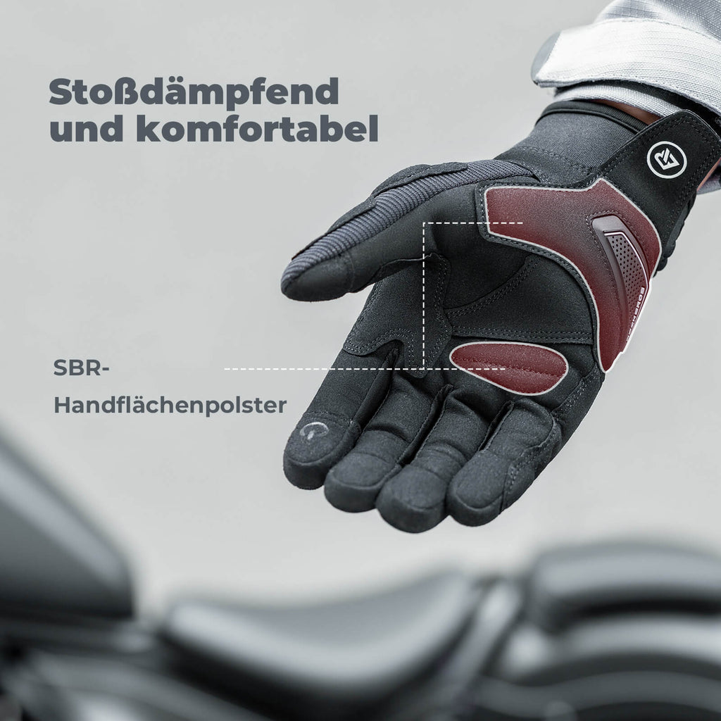 ROCKBROS Motorradhandschuhe Atmungsaktiv Handschuhe Touchscreen