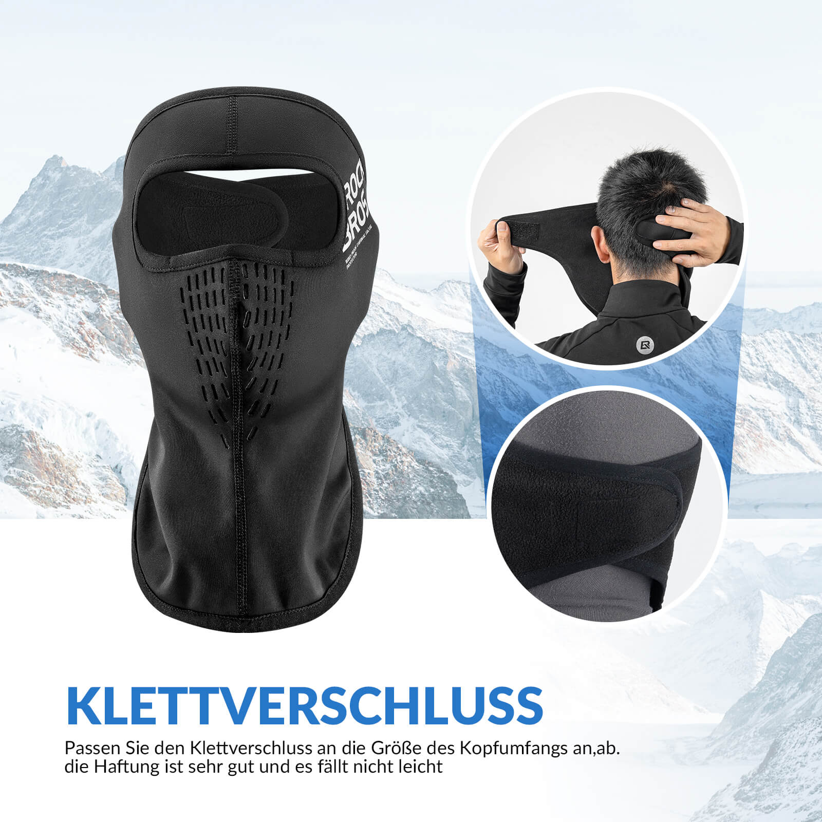 ROCKBROS Sturmhaube Für maximalen Tragekomfort und perfekten Haarschutz