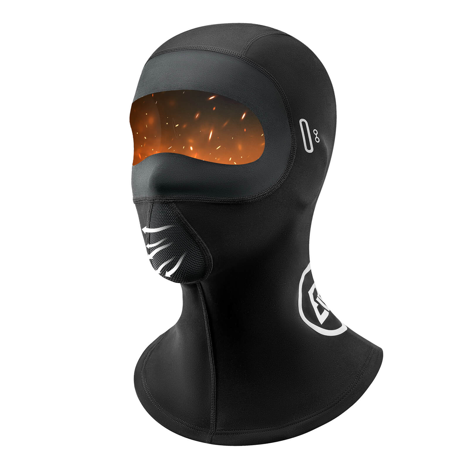 ROCKBROS Sturmhaube Winddichte atmungsaktive Fleece-Balaclava für Outdoor-Sport Unisex