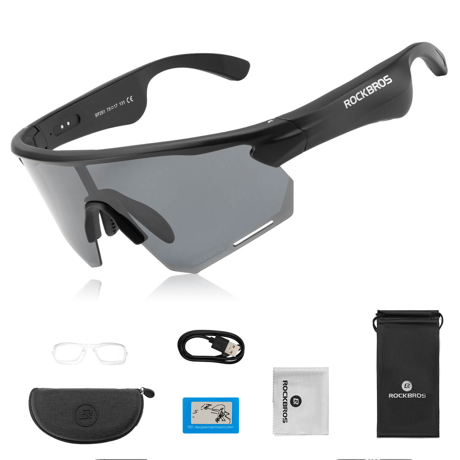 Smarte Fahrradbrille mit Bluetooth: Elektronisch, Selbsttönend & Polarisiert