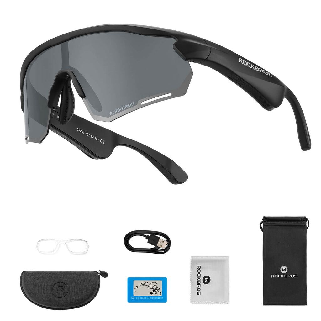 Smarte Fahrradbrille mit Bluetooth: Elektronisch, Selbsttönend & Polarisiert