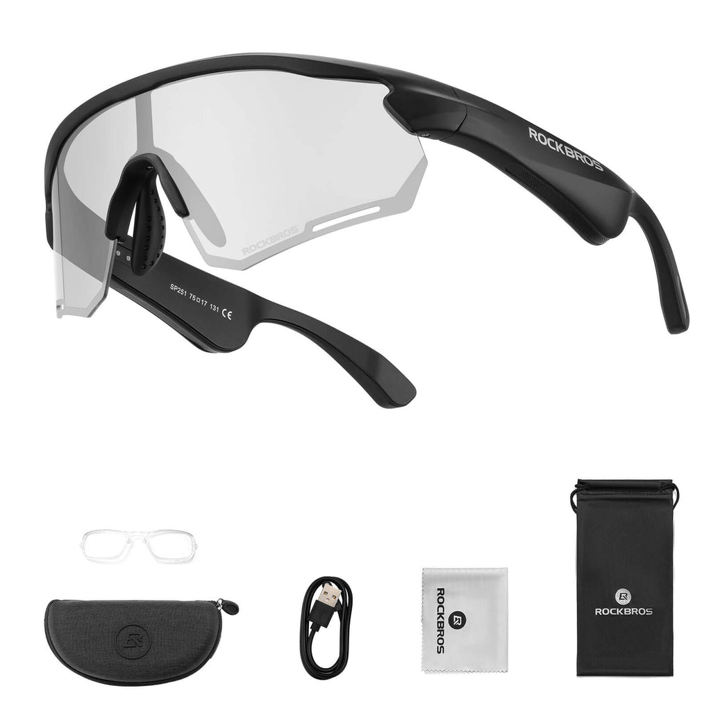 Smarte Fahrradbrille mit Bluetooth: Elektronisch, Selbsttönend & Polarisiert