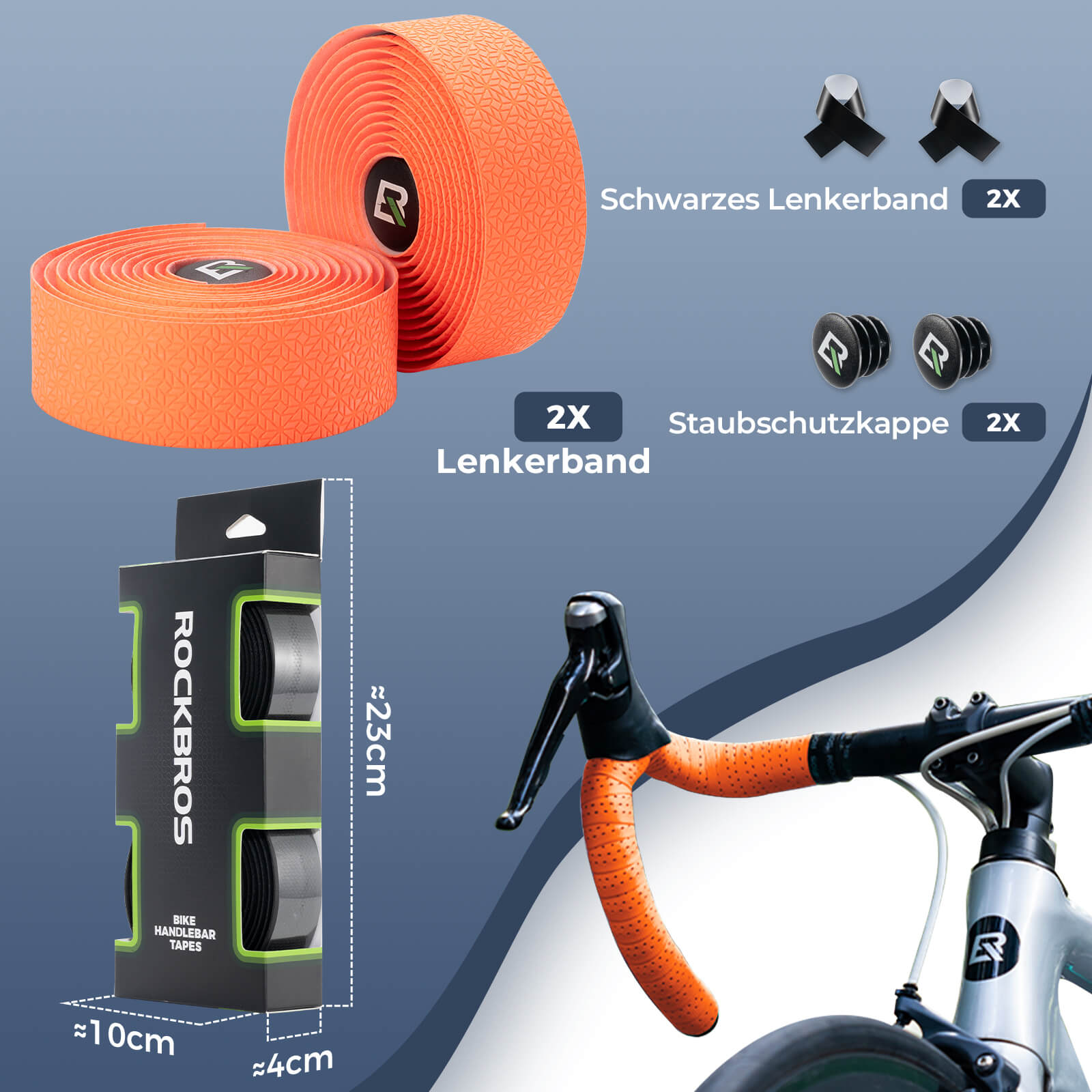 Fahrrad Lenkerband Griffband Lang 220cm für MTB Rennrad Vier Farben