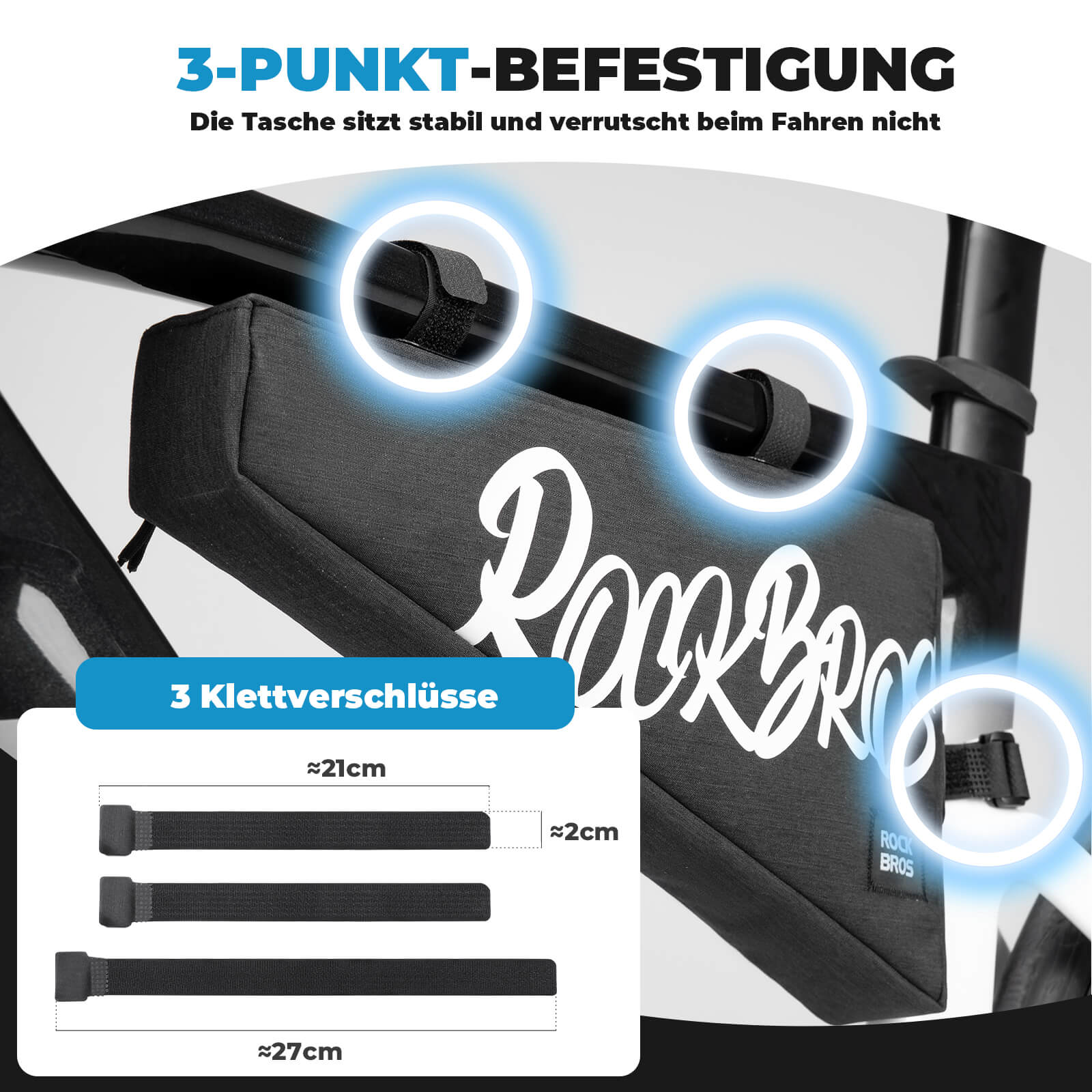 Rahmentasche mit Klettbandverschluss 1,9L - SketchRide Series