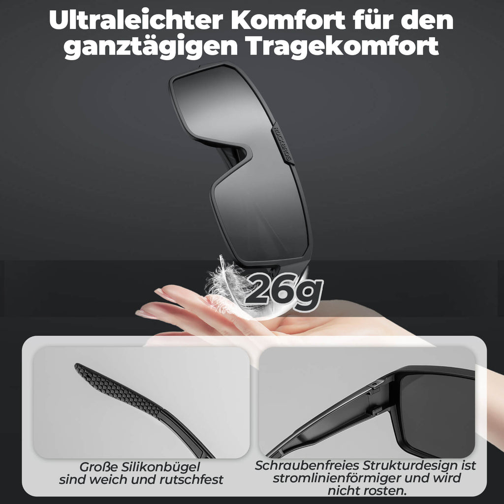 Polarisierte Überbrille für MTB und Rennrad