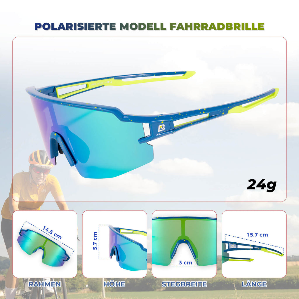 Winddichte und Polarisierte Sportbrille (UV400)