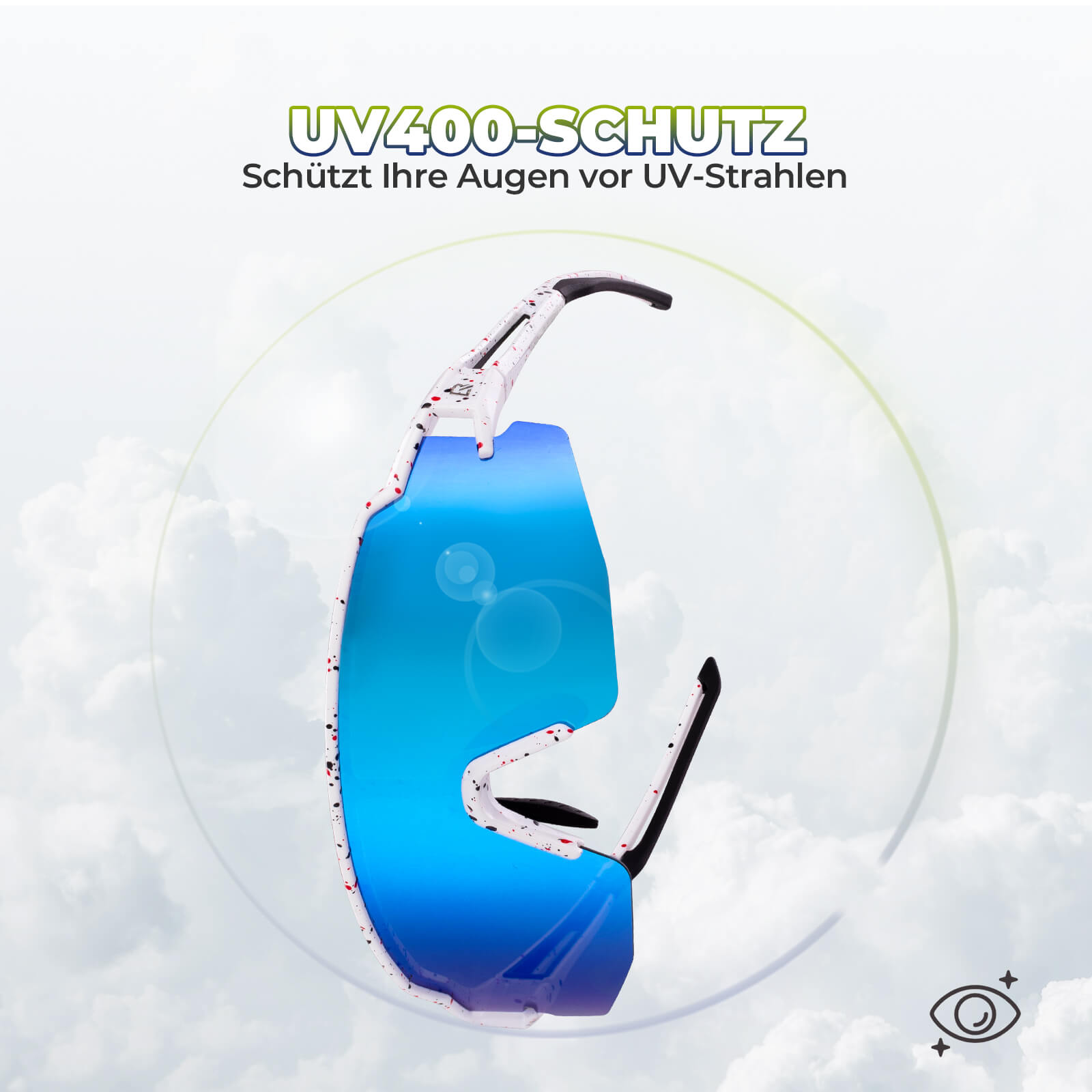 Winddichte und Polarisierte Sportbrille (UV400)