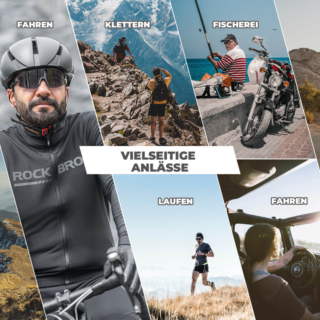 Winddichte und Polarisierte Sportbrille (UV400)