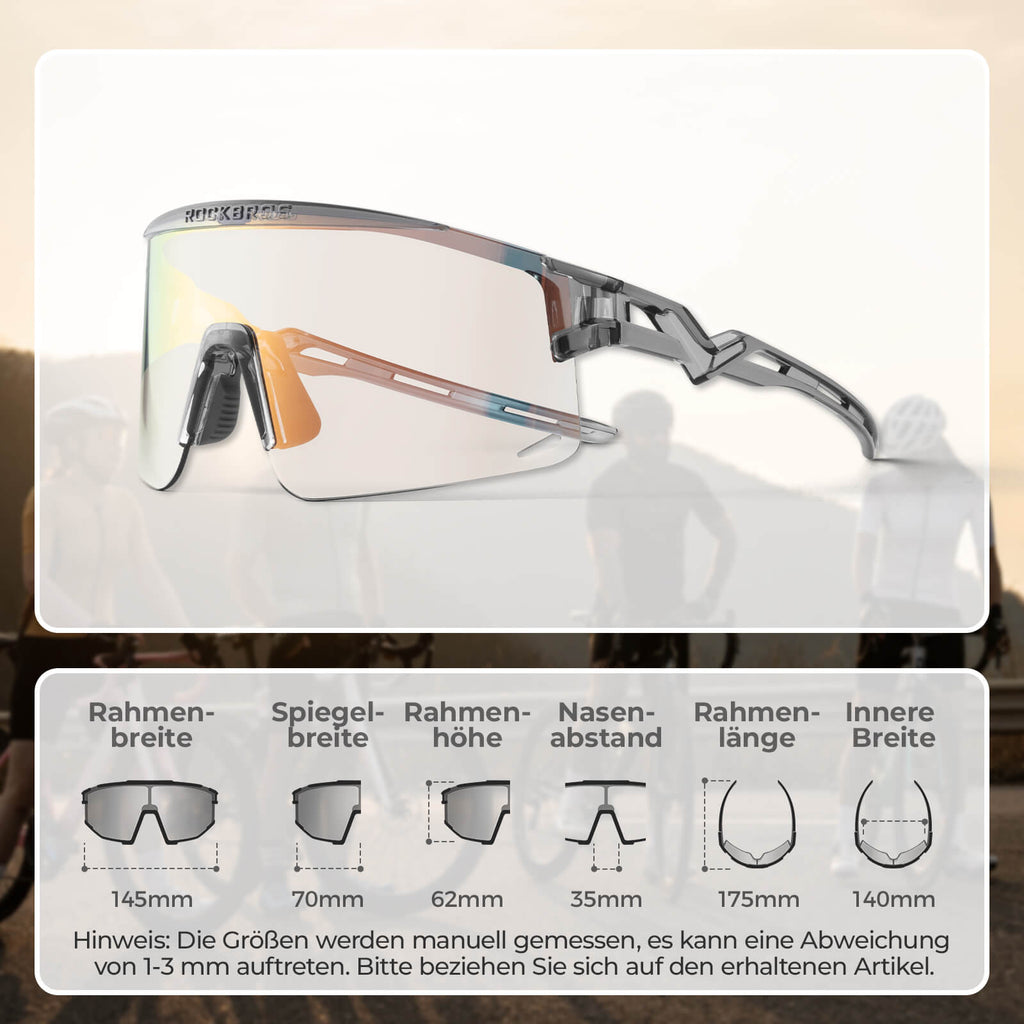 Winddichte Selbsttönende und Polarisierte Radbrille