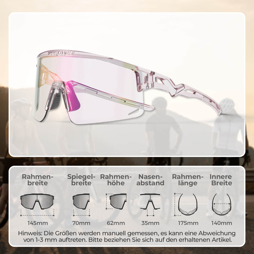 Winddichte Selbsttönende und Polarisierte Radbrille