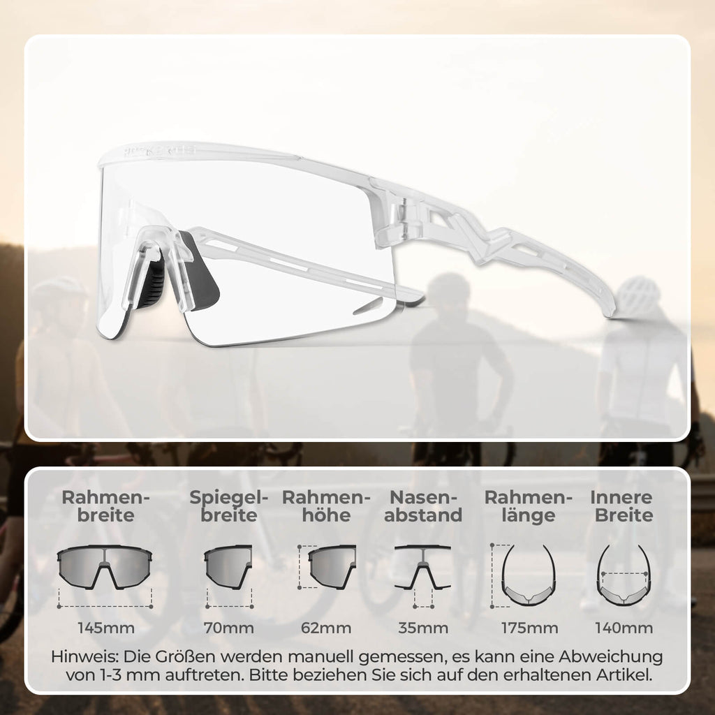 Winddichte Selbsttönende und Polarisierte Radbrille
