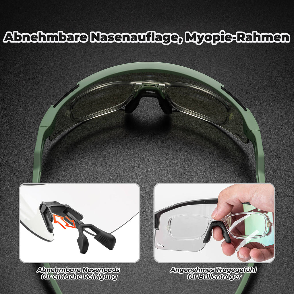 Winddichte Selbsttönende und Polarisierte Radbrille
