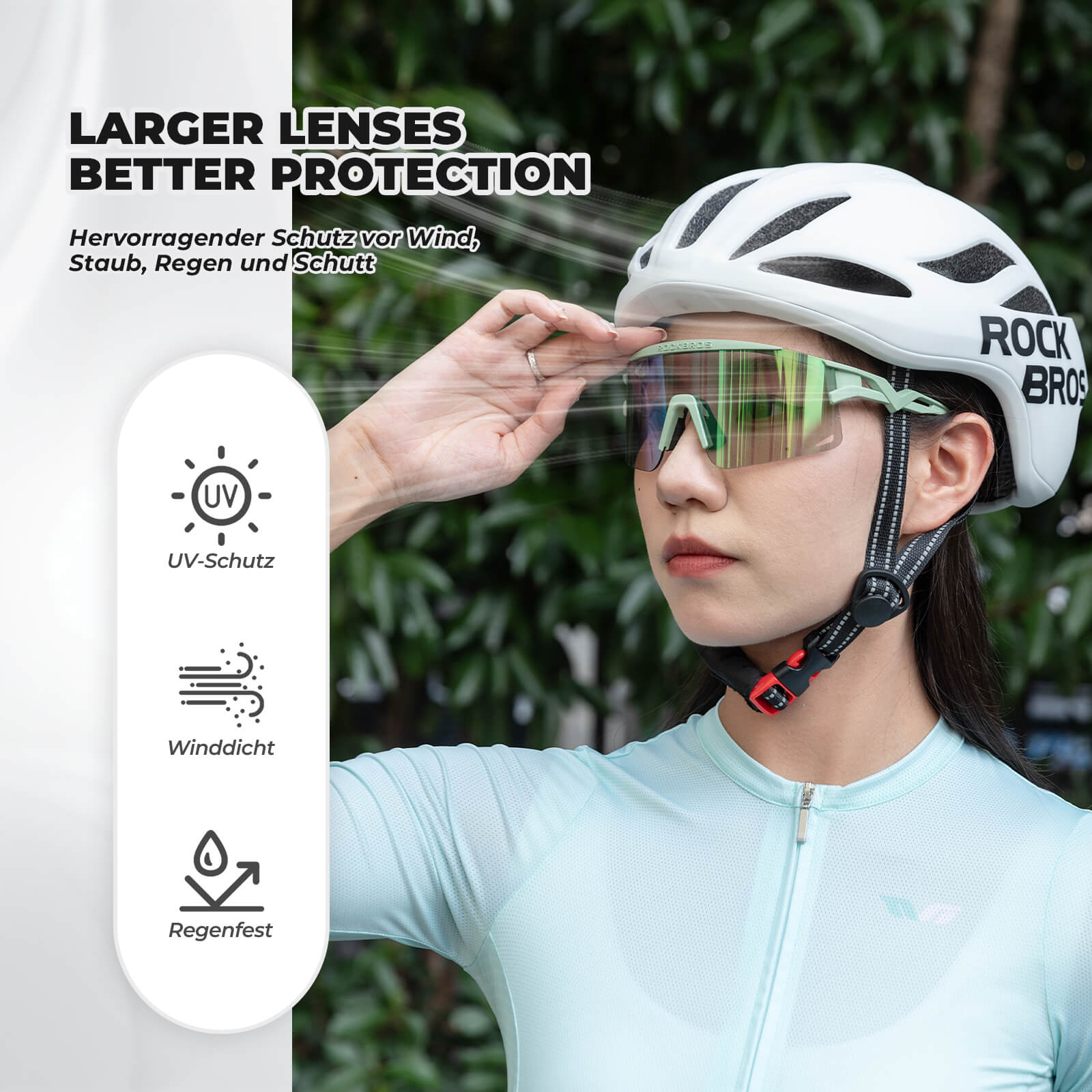 Winddichte Selbsttönende und Polarisierte Radbrille