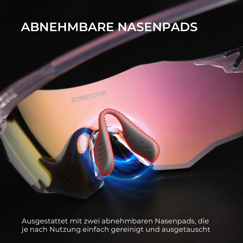 Fahrradbrille Verspiegelte Gläser UV400-Schutz Ohne Rahmen -SWIFT