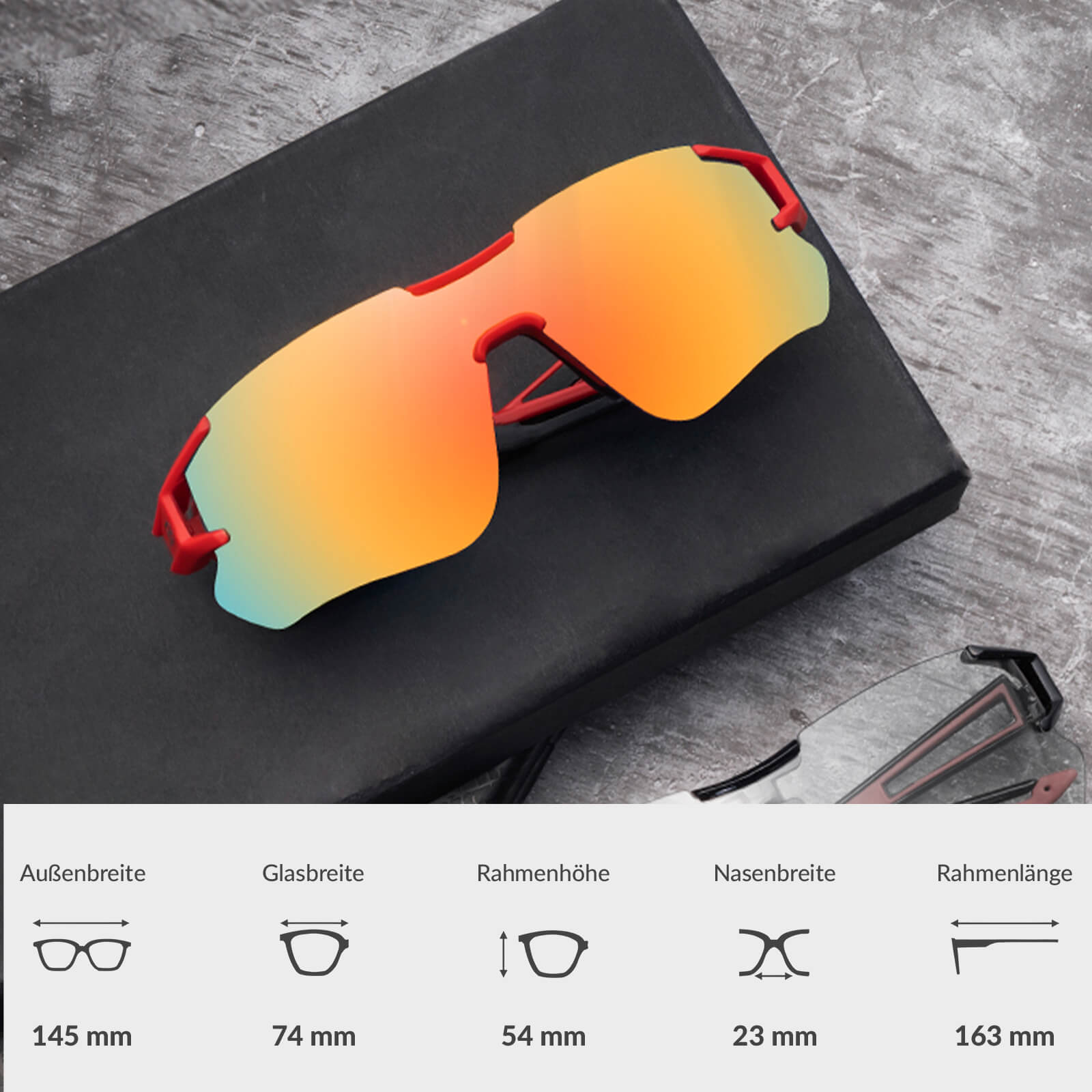 Photochromic Radbrille für Damen und Herren (UV-Filter)
