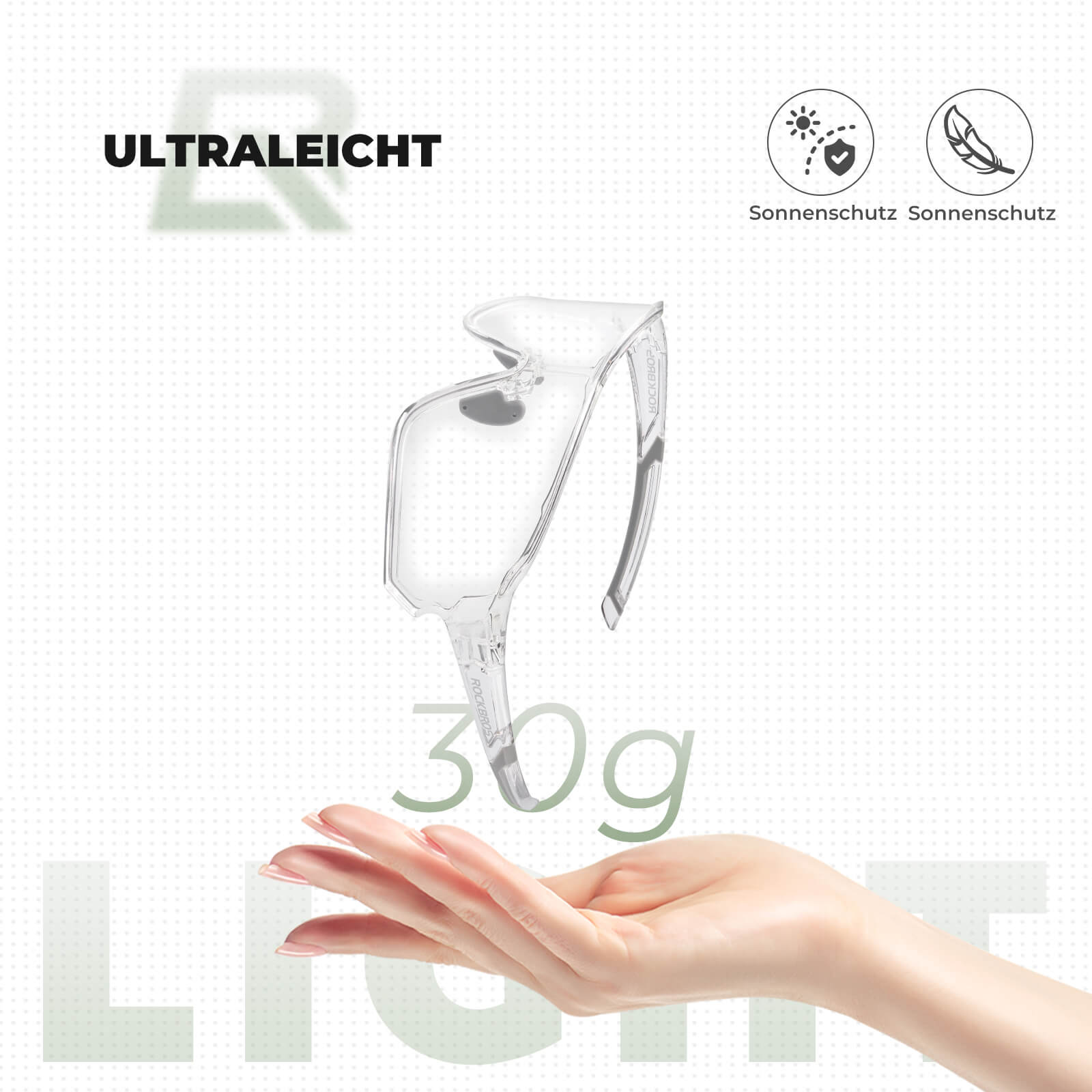 Selbsttönende Fahrradbrille mit Integriertem UV400-Schutz