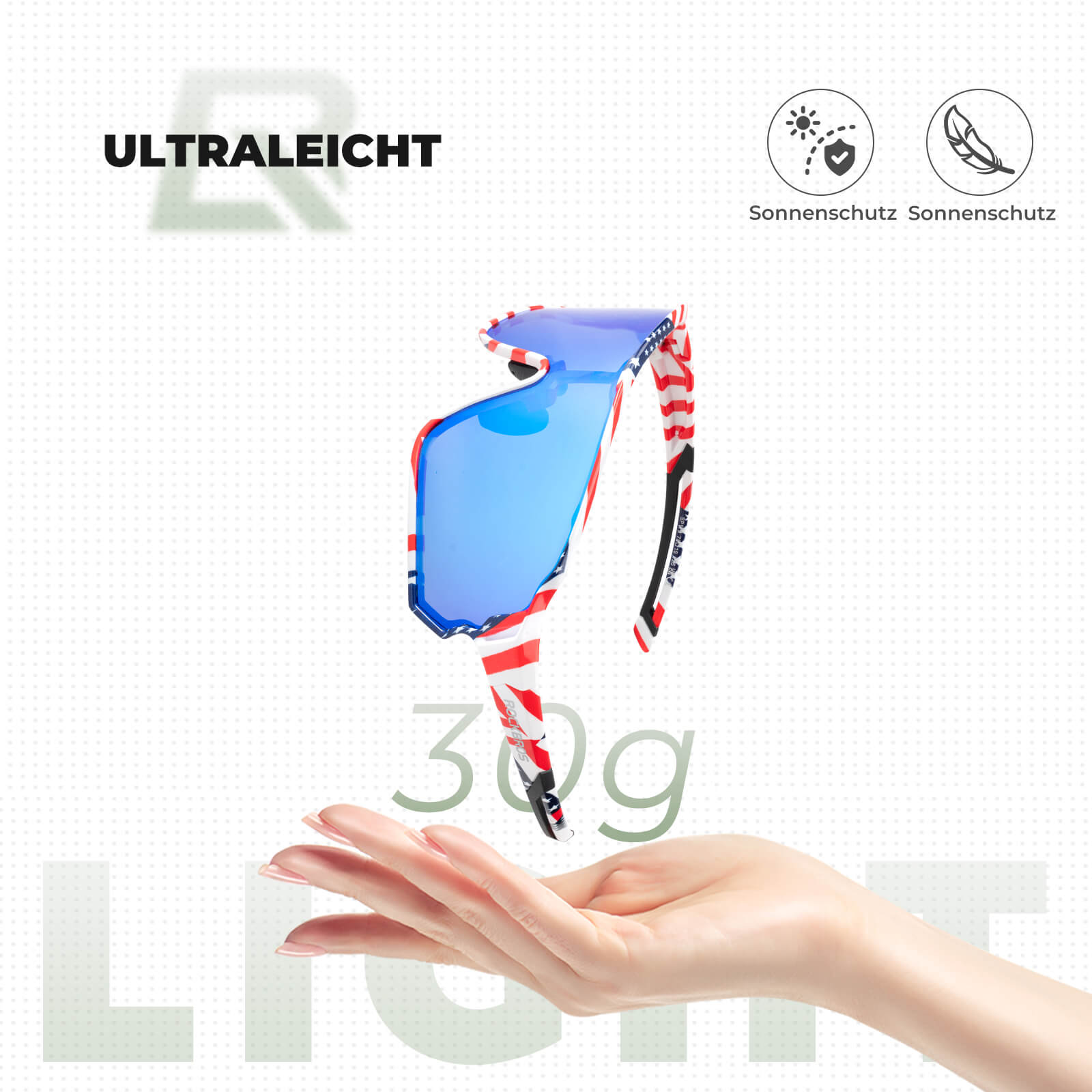 Federleichte Polarisierte Fahrradbrille (UV400)