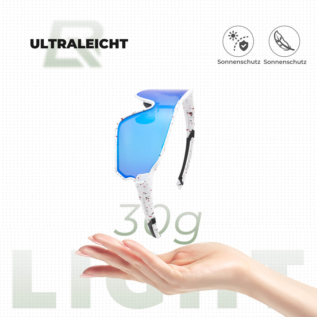 Federleichte Polarisierte Fahrradbrille (UV400)
