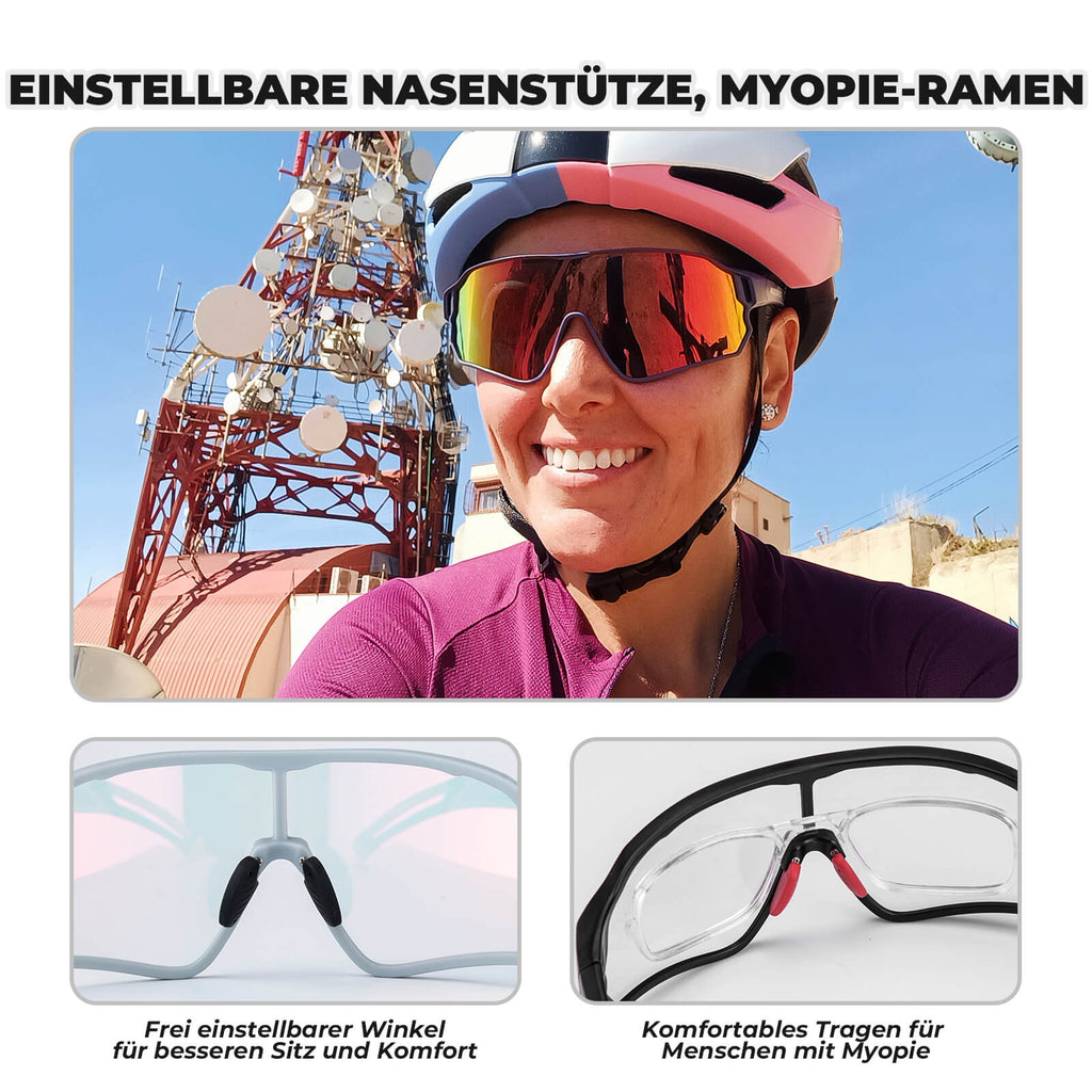 Federleichte Polarisierte Fahrradbrille (UV400)