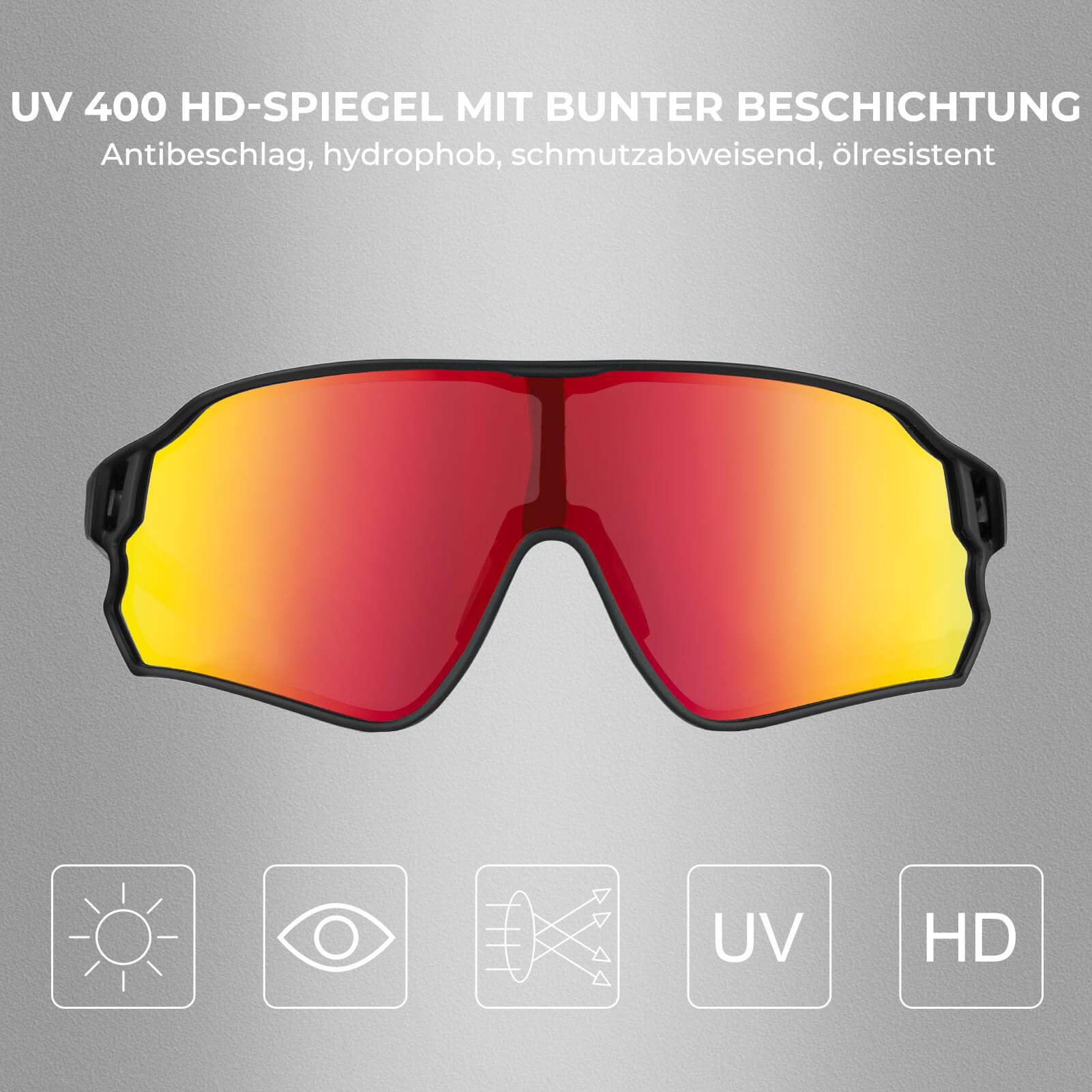 Federleichte Polarisierte Fahrradbrille (UV400)