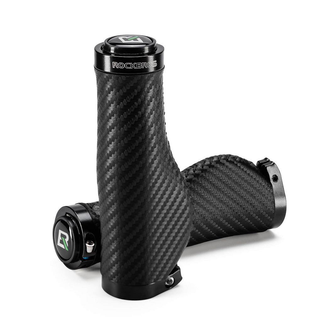 ROCKBROS Fahrradgriffe Kohlenstoffmuster Lenkergriffe Rutschfest 22,2mm