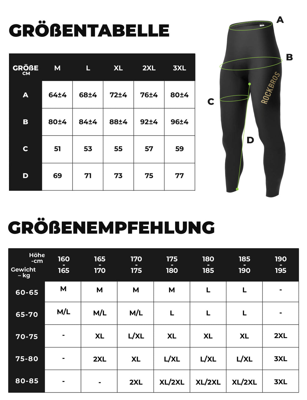 Fahrradhose Lang Gepolstert Nahtlos Schnelltrocknend Herren