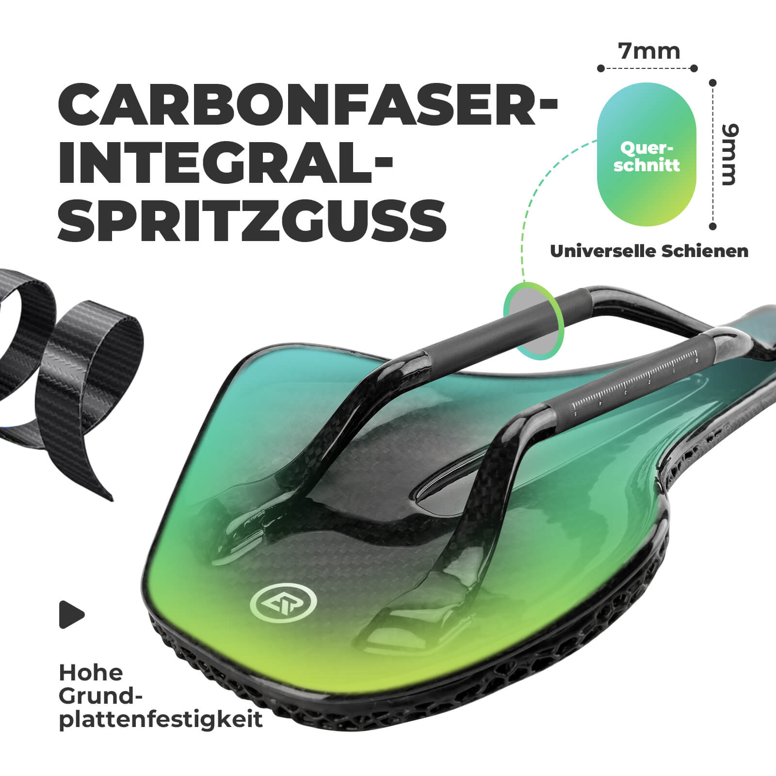 Fahrradsattel 3D-gedruckter Ergonomisch