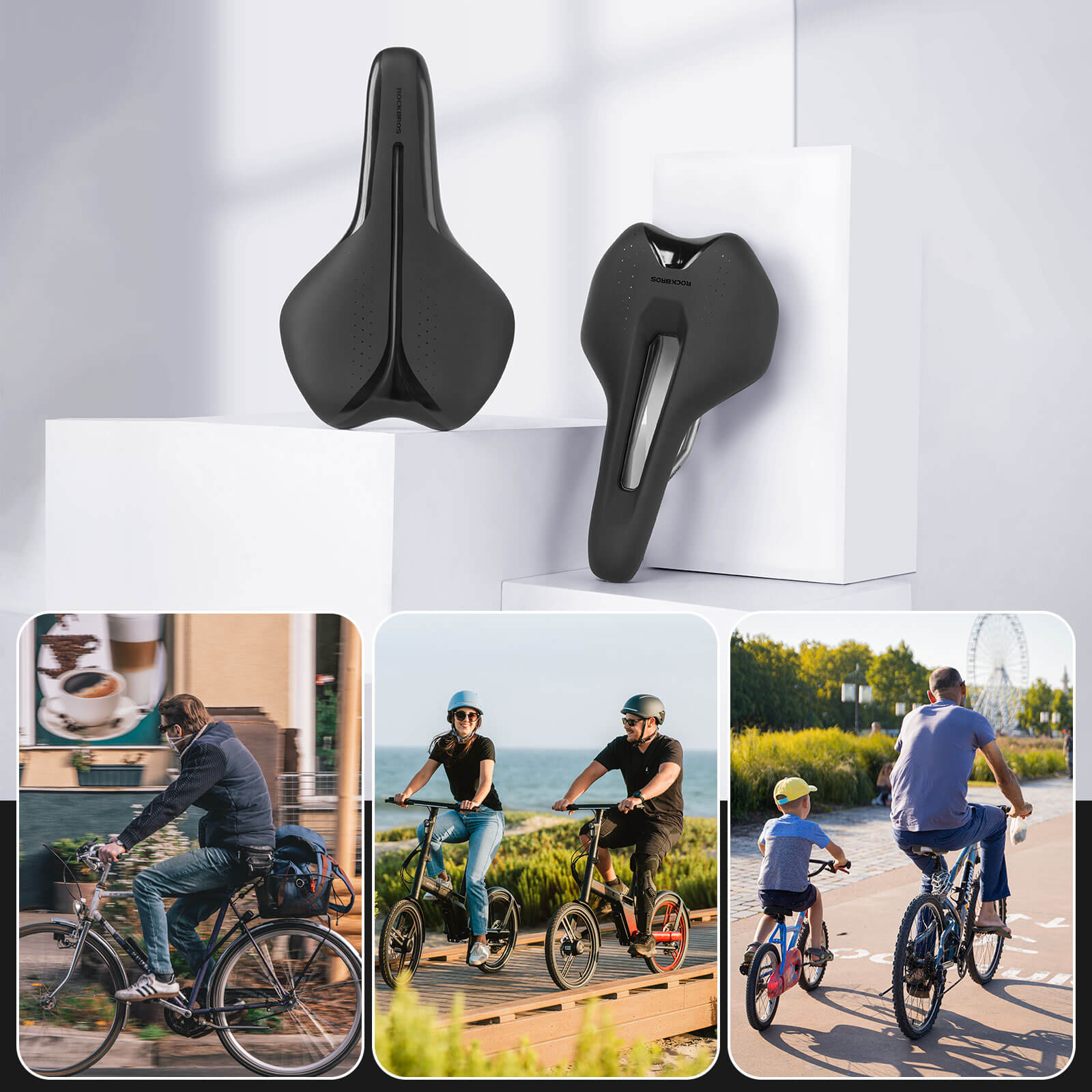 Fahrradsattel Ergonomisch Wasserdicht Atmungsaktiv Herren