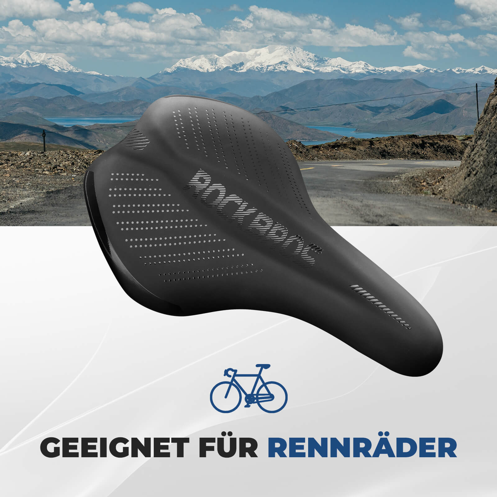 Fahrradsattel Komfortabel Gel mit überzug & Schraubenschlüssel