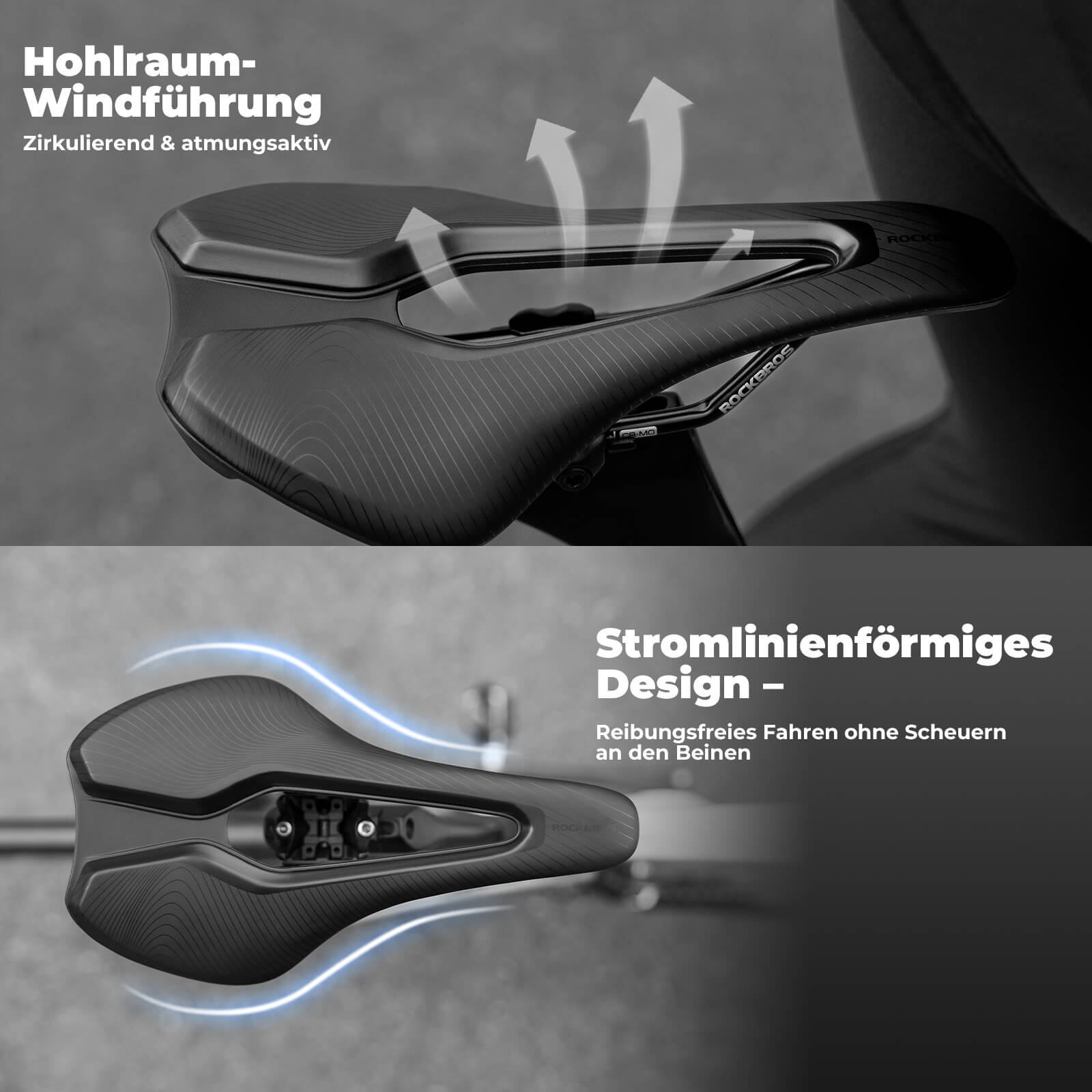 Fahrradsattel Wasserdicht bereit für Rücklichtmontage Herren/Damen