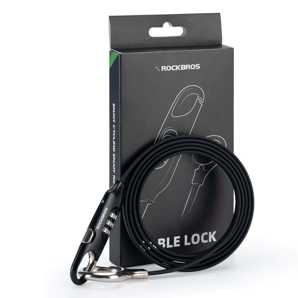 ROCKBROS Fahrradschloss Kabelschloss 150cm mit Zahlencode Anti-Diebstahl