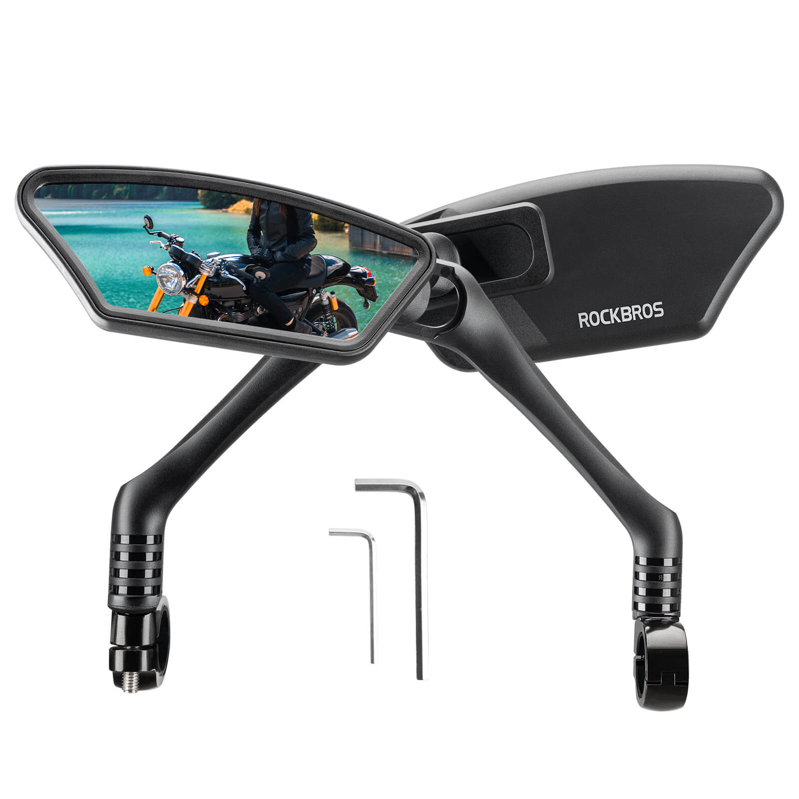Fahrradspiegel Rückspiegel 360 ° Verstellbarer für Lenker 21-26mm