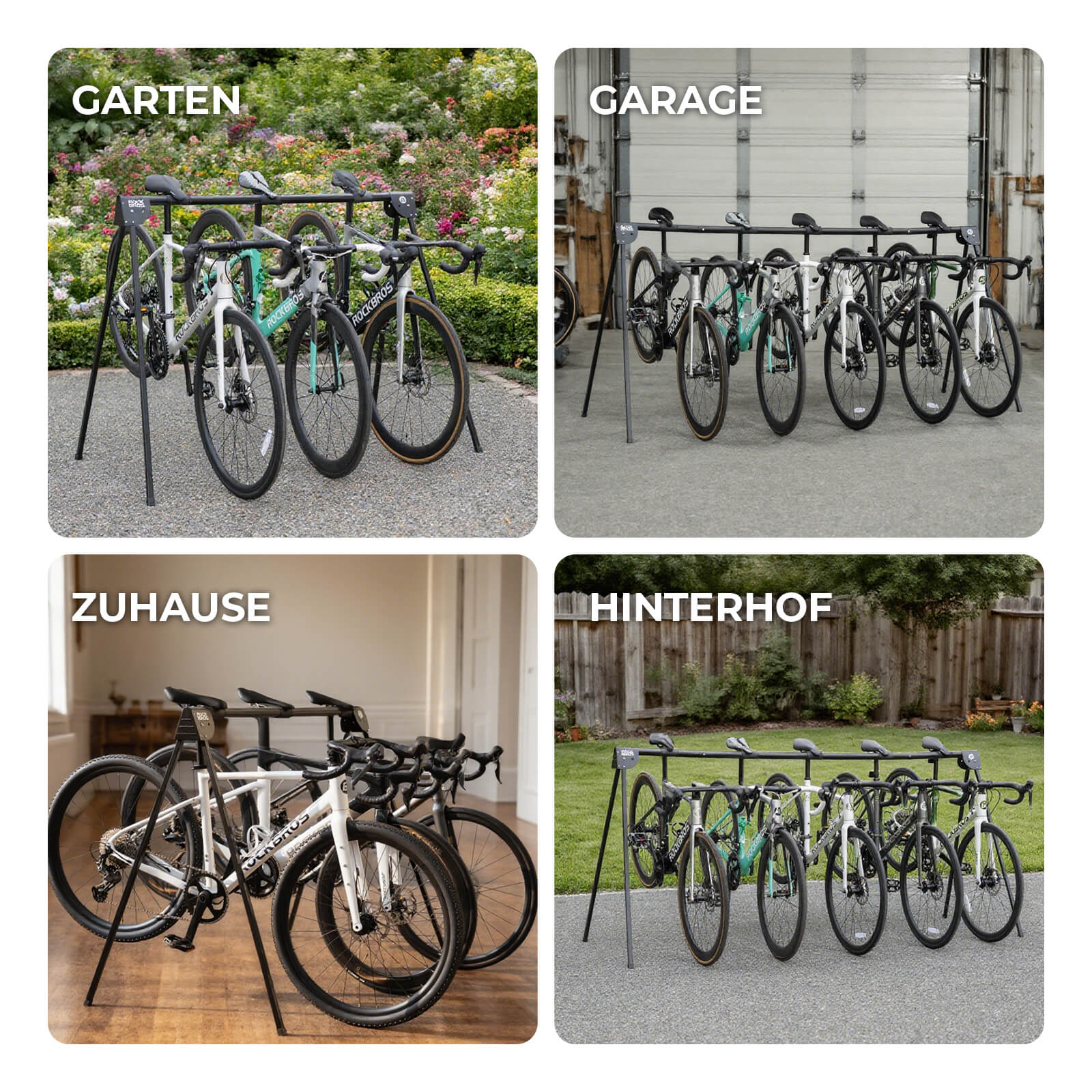 Fahrradständer Aufhängebügel Faltbar Rostfrei Tragfähig bis 80/120 kg