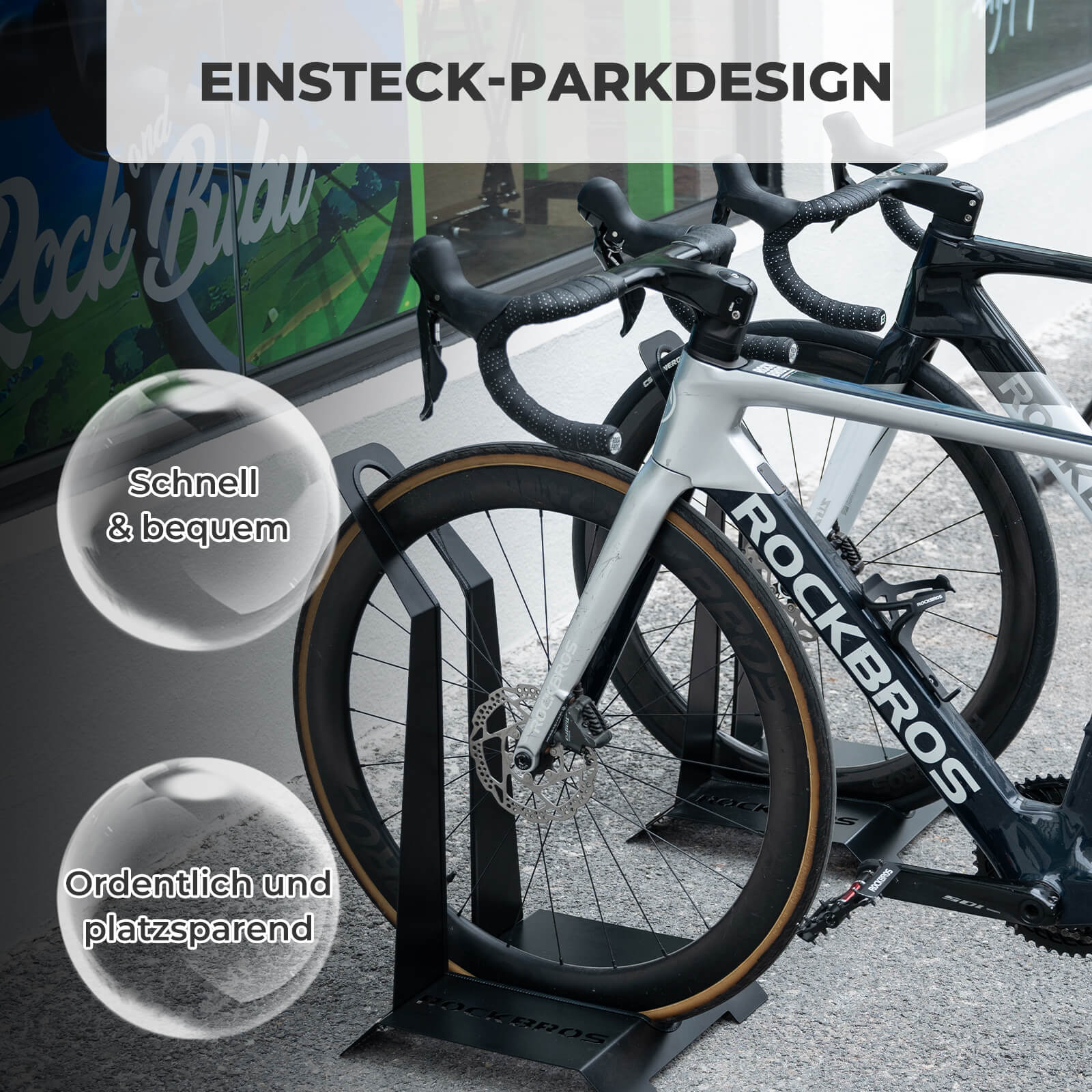 Fahrradständer für 24–27,5 Zoll MTBs und 700C Rennräder