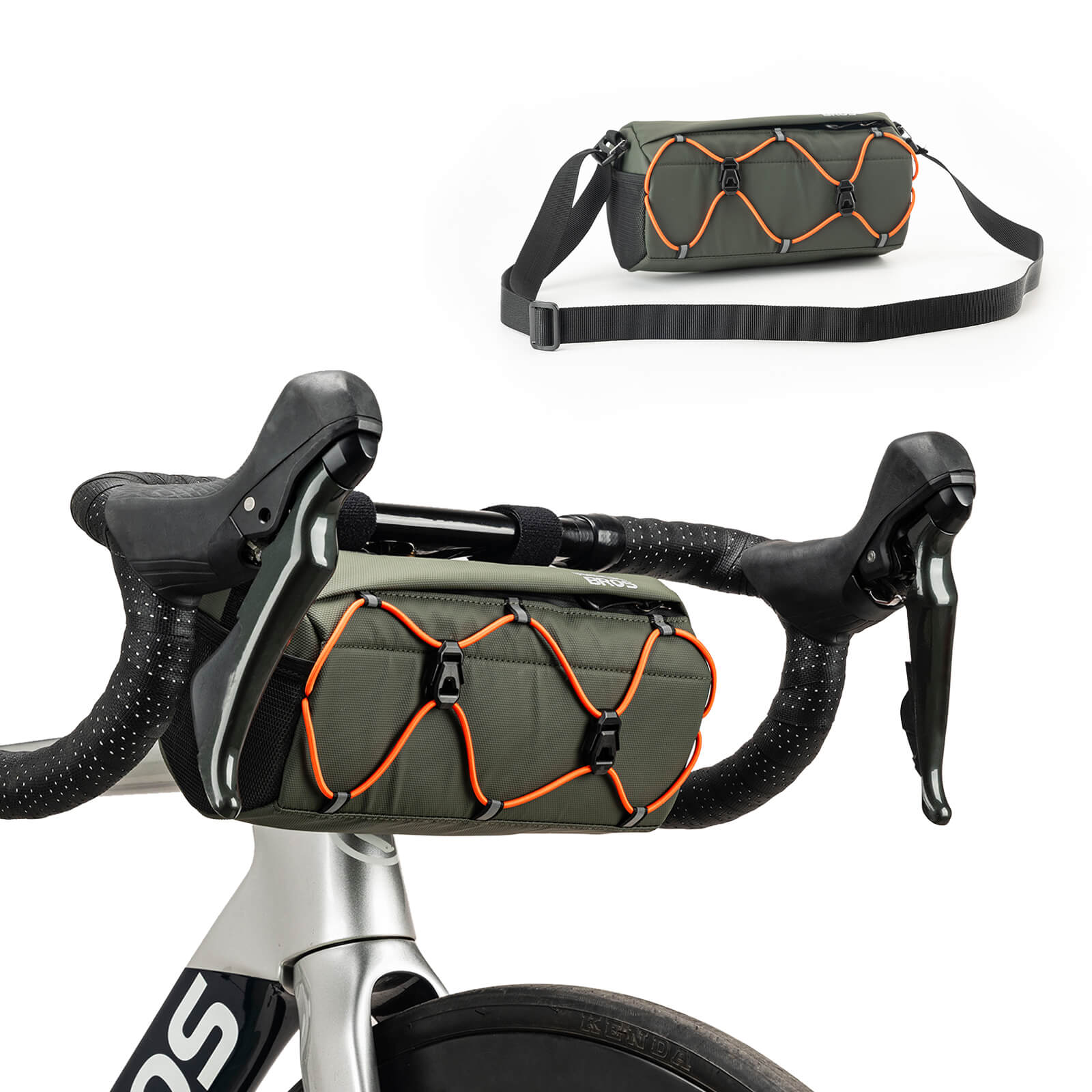 ROCKBROS Fahrradtasche Lenkertasche 2,2L mit Schultergurt in 6 Farben