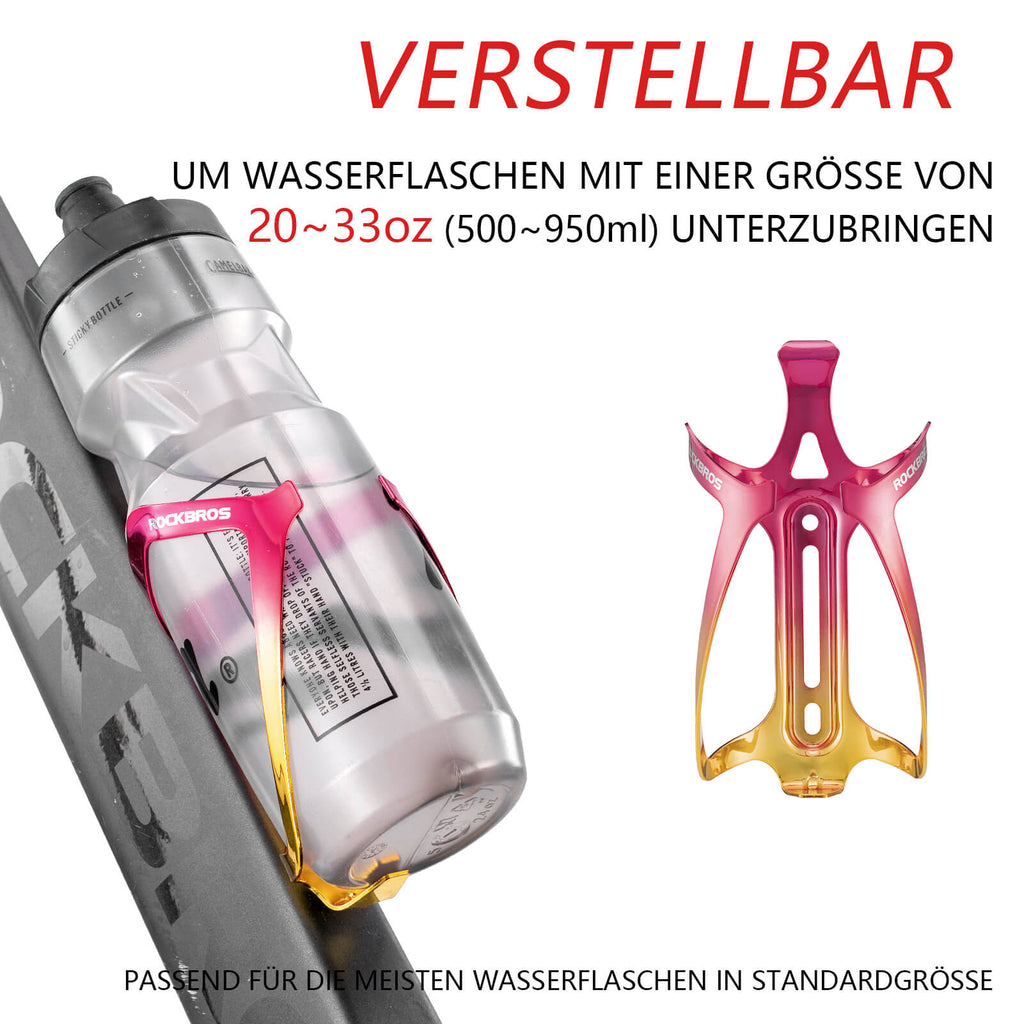 ROCKBROS Flaschenhalter Fahrrad Getränkehalter Leichtgewicht 30g