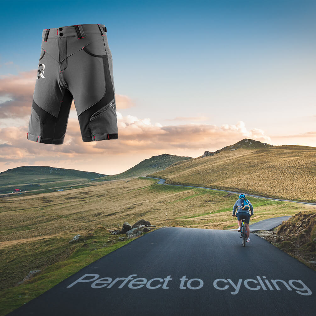 Kurze Atmungsaktive Radhose für Herren (Anti-Stoß)