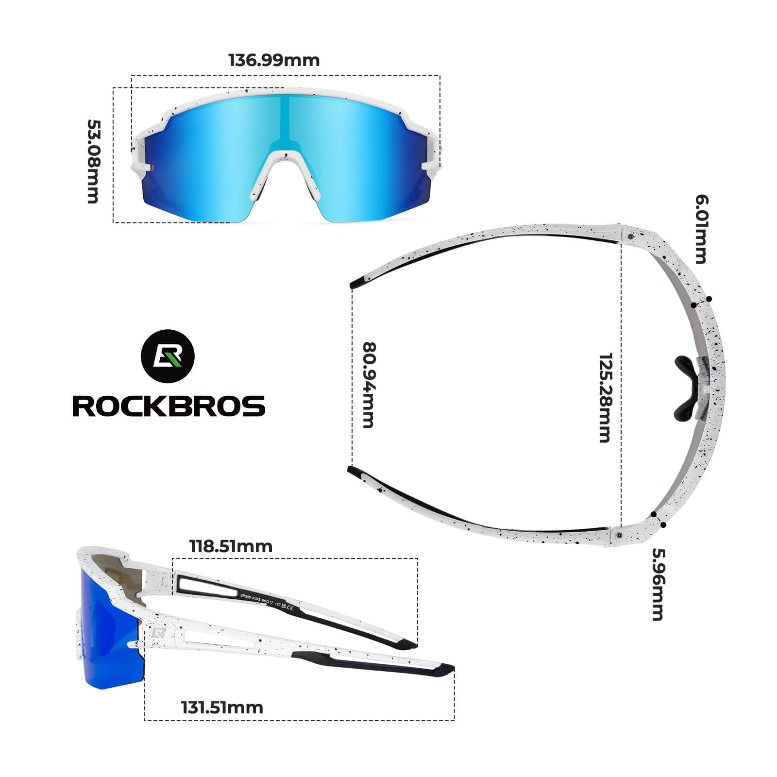 Polarisierte Sport- und Fahrradbrille für Kinder