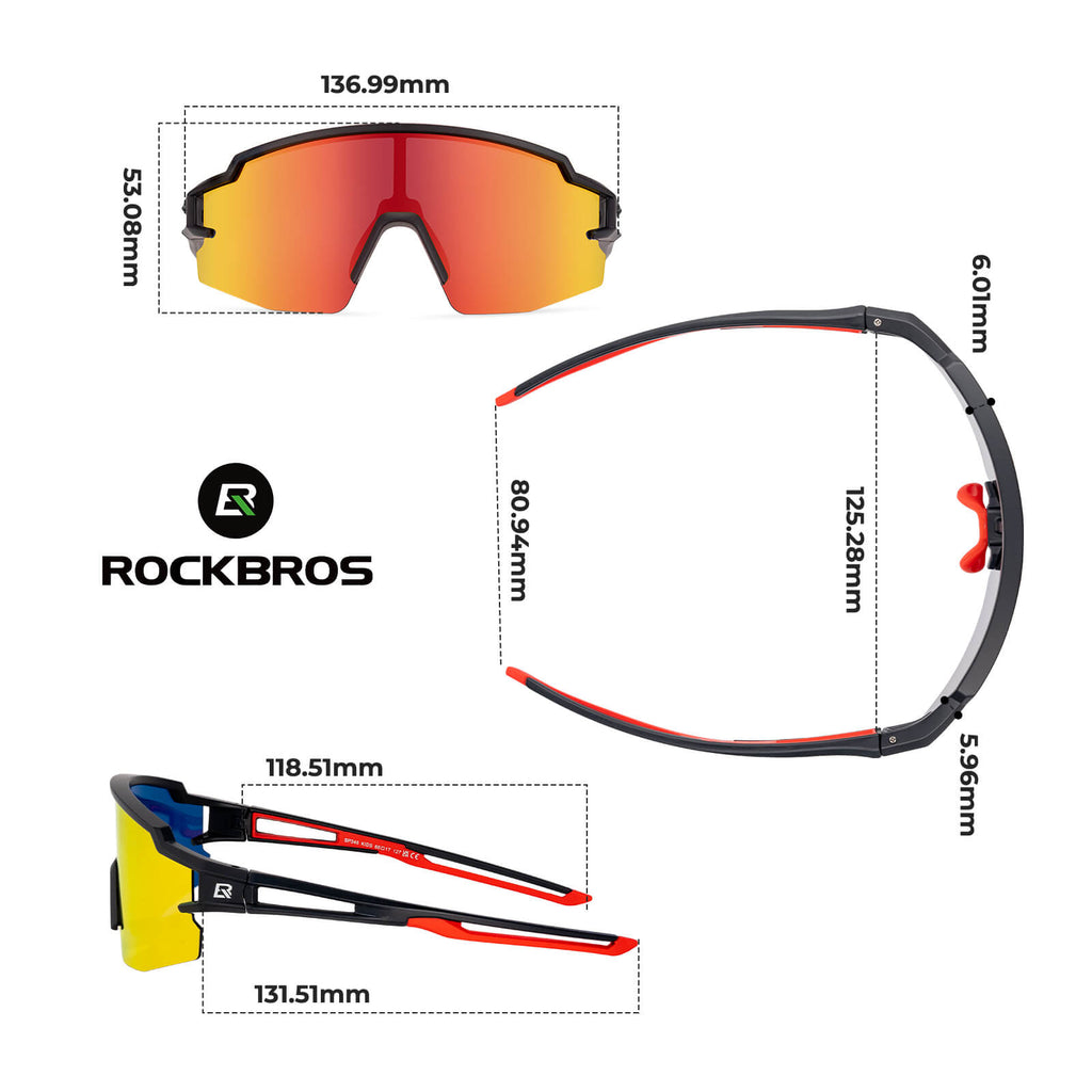 Polarisierte Sport- und Fahrradbrille für Kinder