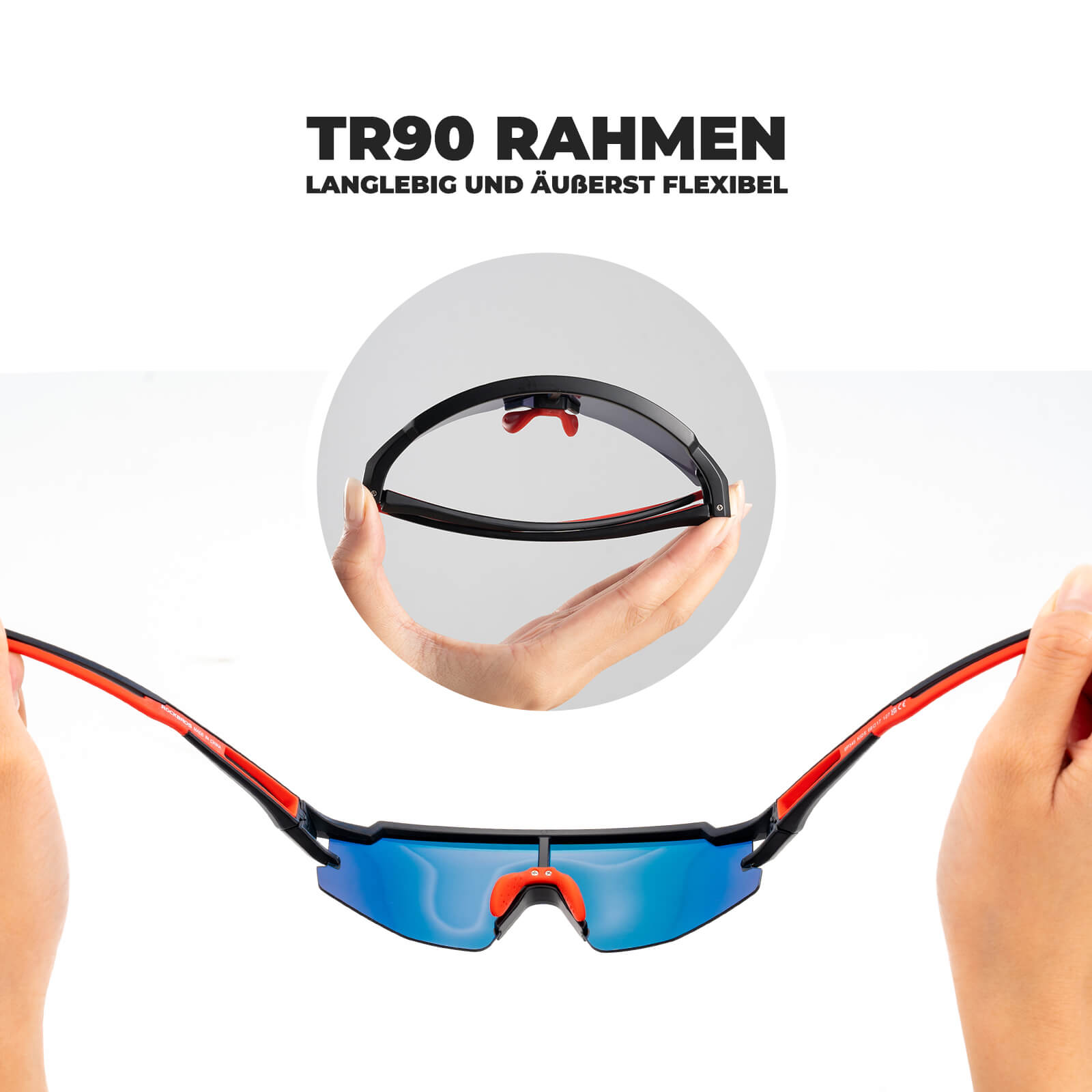 Polarisierte Sport- und Fahrradbrille für Kinder