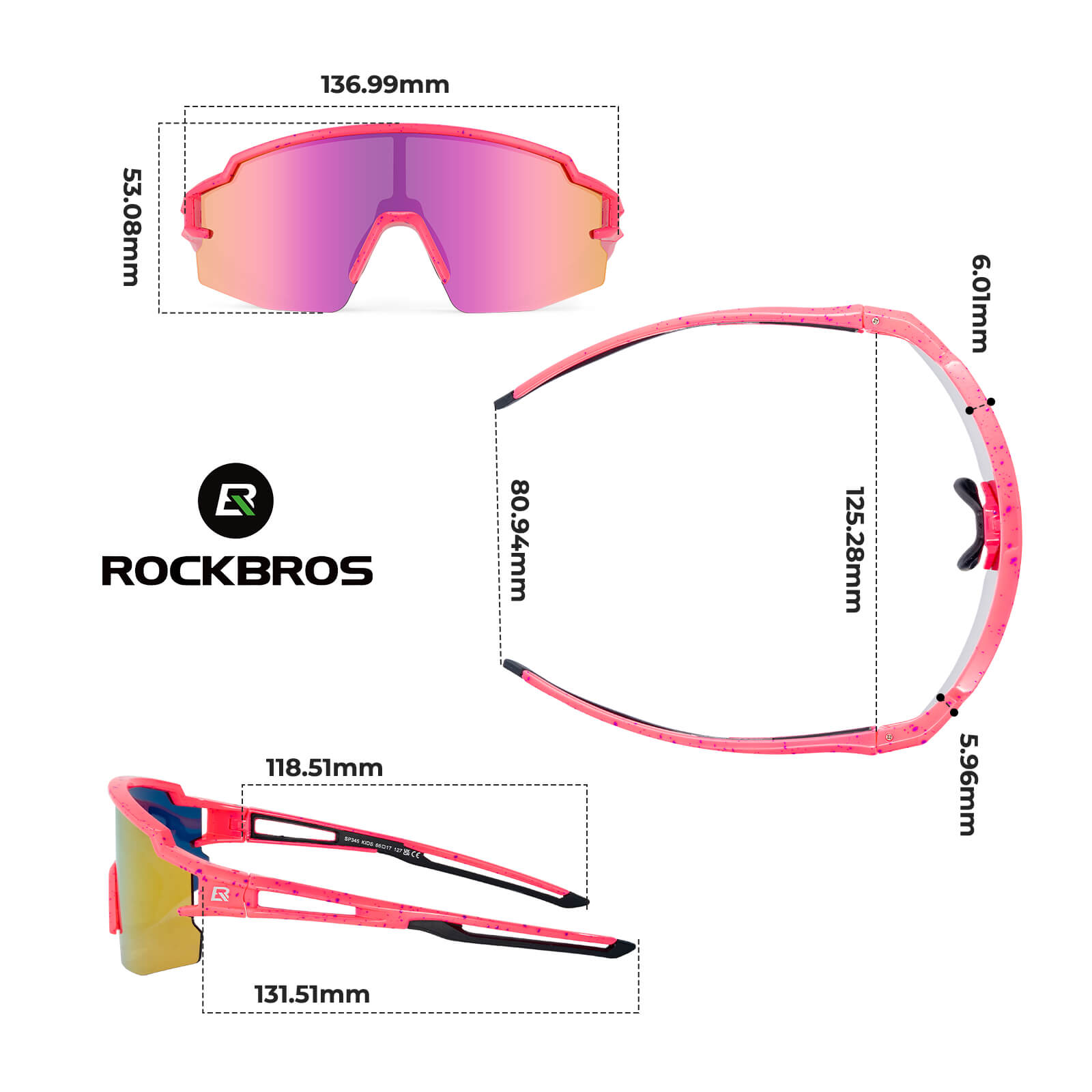 Polarisierte Sport- und Fahrradbrille für Kinder
