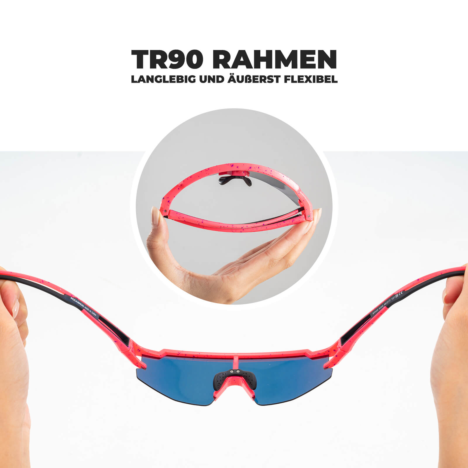 Polarisierte Sport- und Fahrradbrille für Kinder