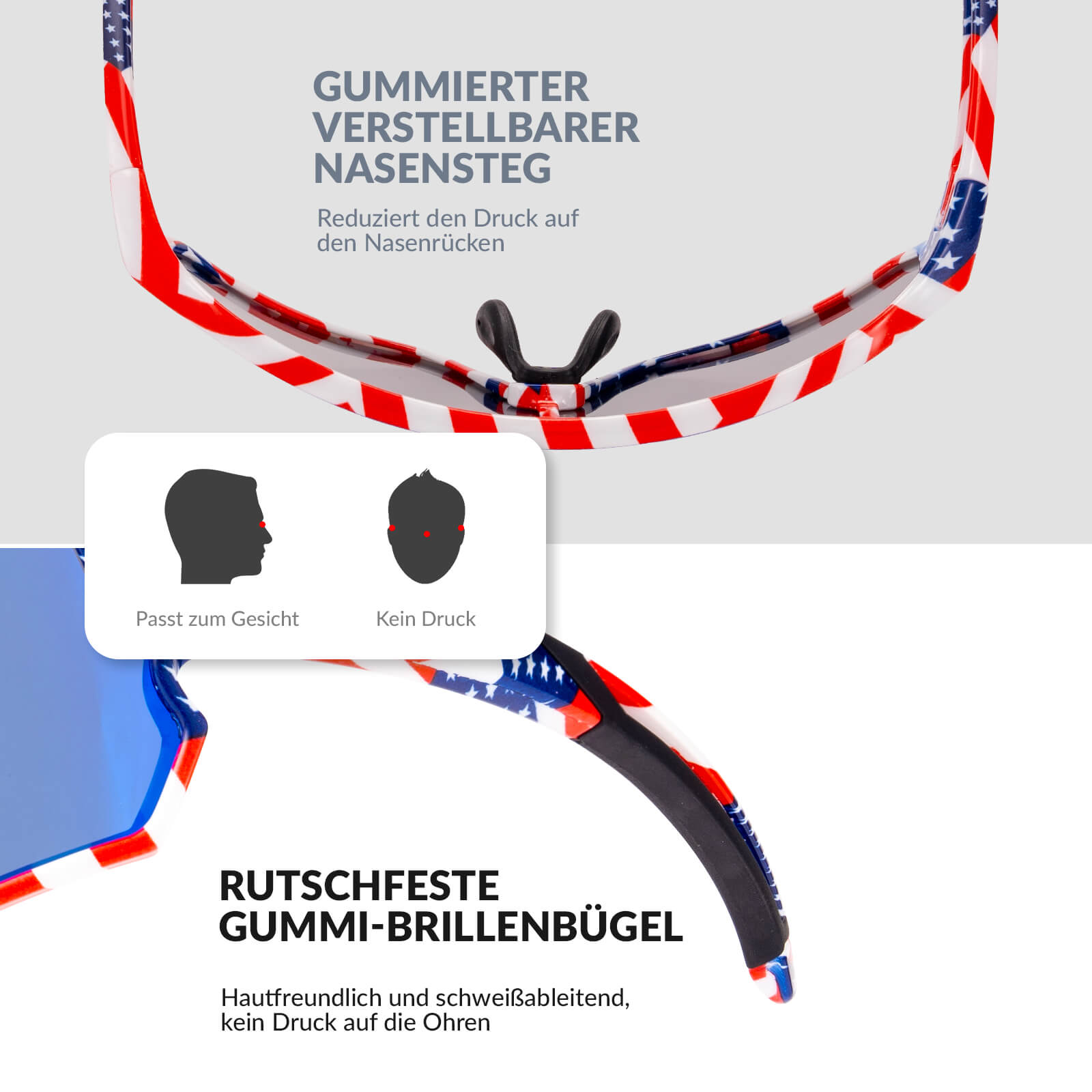 Polarisierte Kinder-Fahrradbrille mit UV400-Schutz