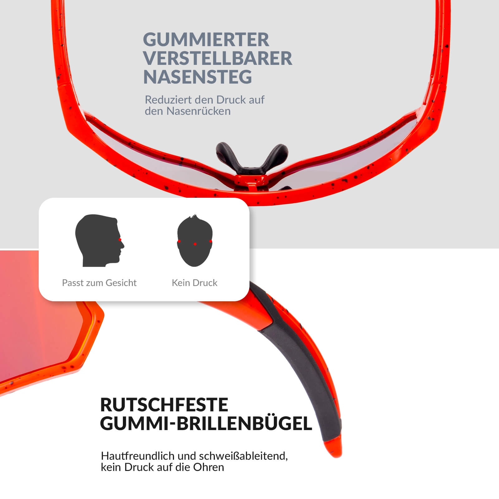 Polarisierte Kinder-Fahrradbrille mit UV400-Schutz