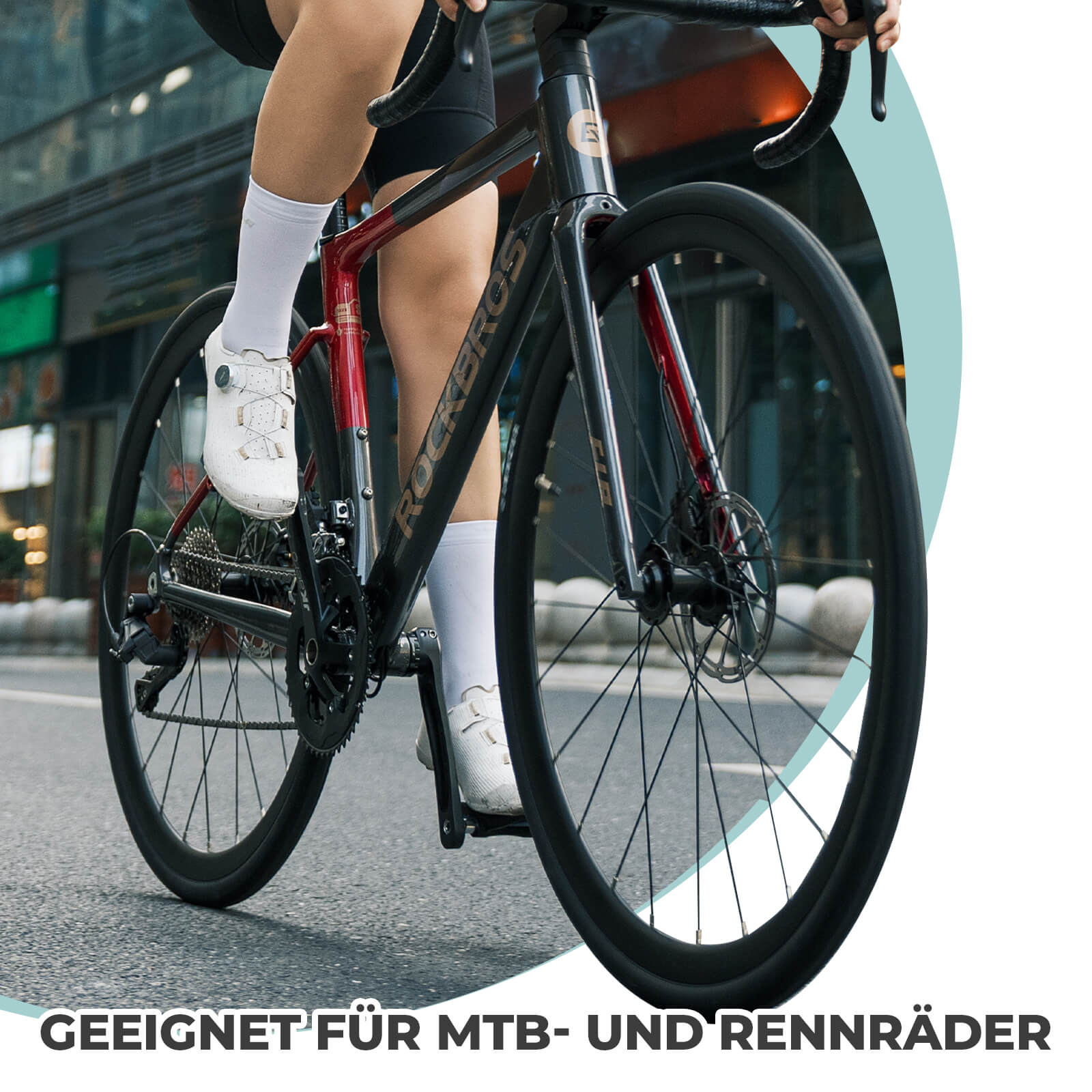 Klickpedale SPD Rennrad Pedale mit Einstellbarer Spannung