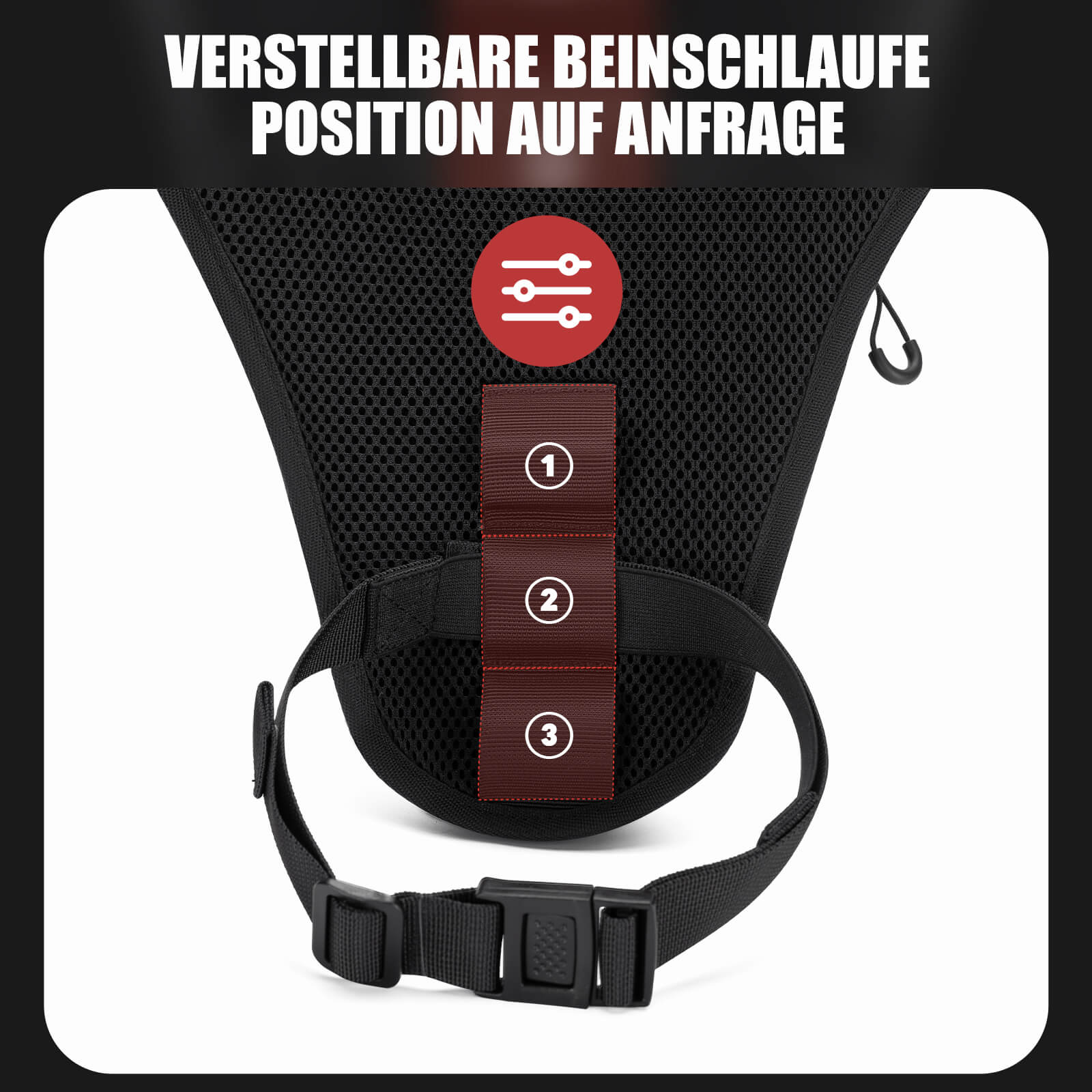 ROCKBROS Motorrad Beintasche Beinbeutel Hüfttasche mit Schultergurte